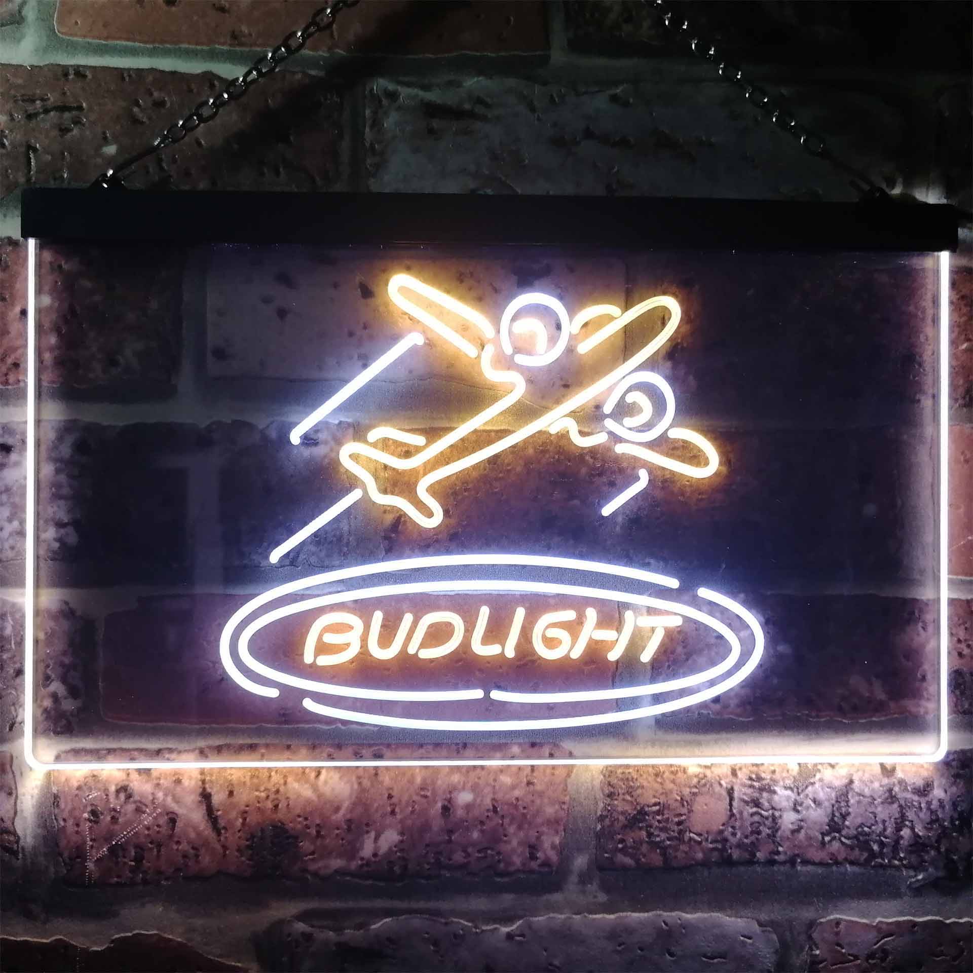 Bud Light airplane Home Bar Neon Light LED Sign - Image 13