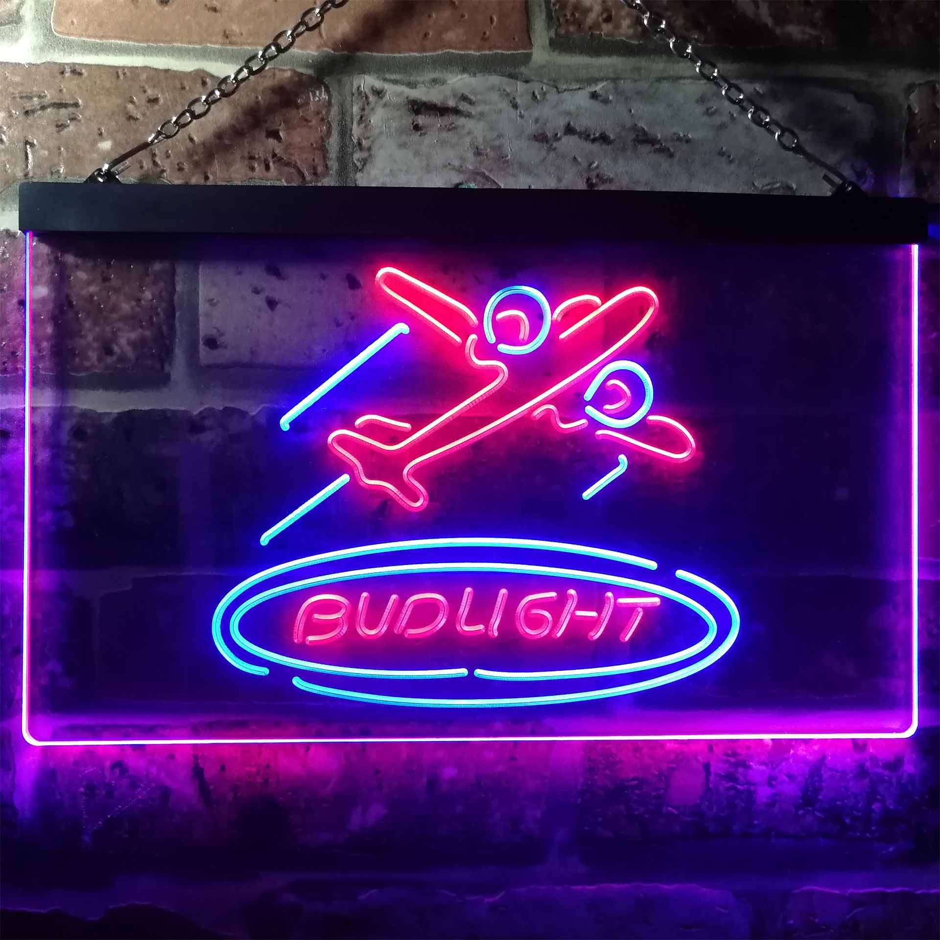 Bud Light airplane Home Bar Neon Light LED Sign - Image 4