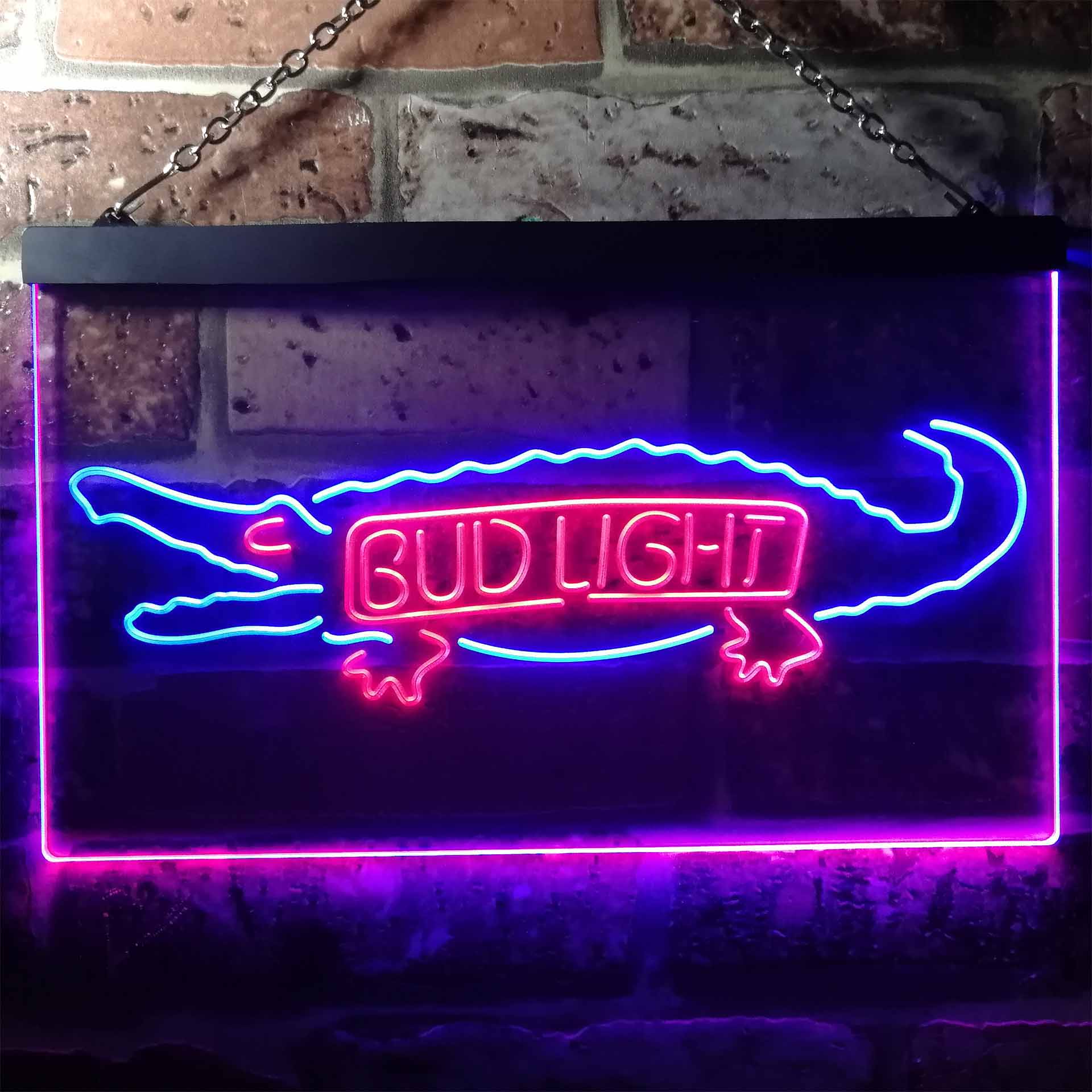 Bud Light Crocodile Bar Neon Light LED Sign - Image 12
