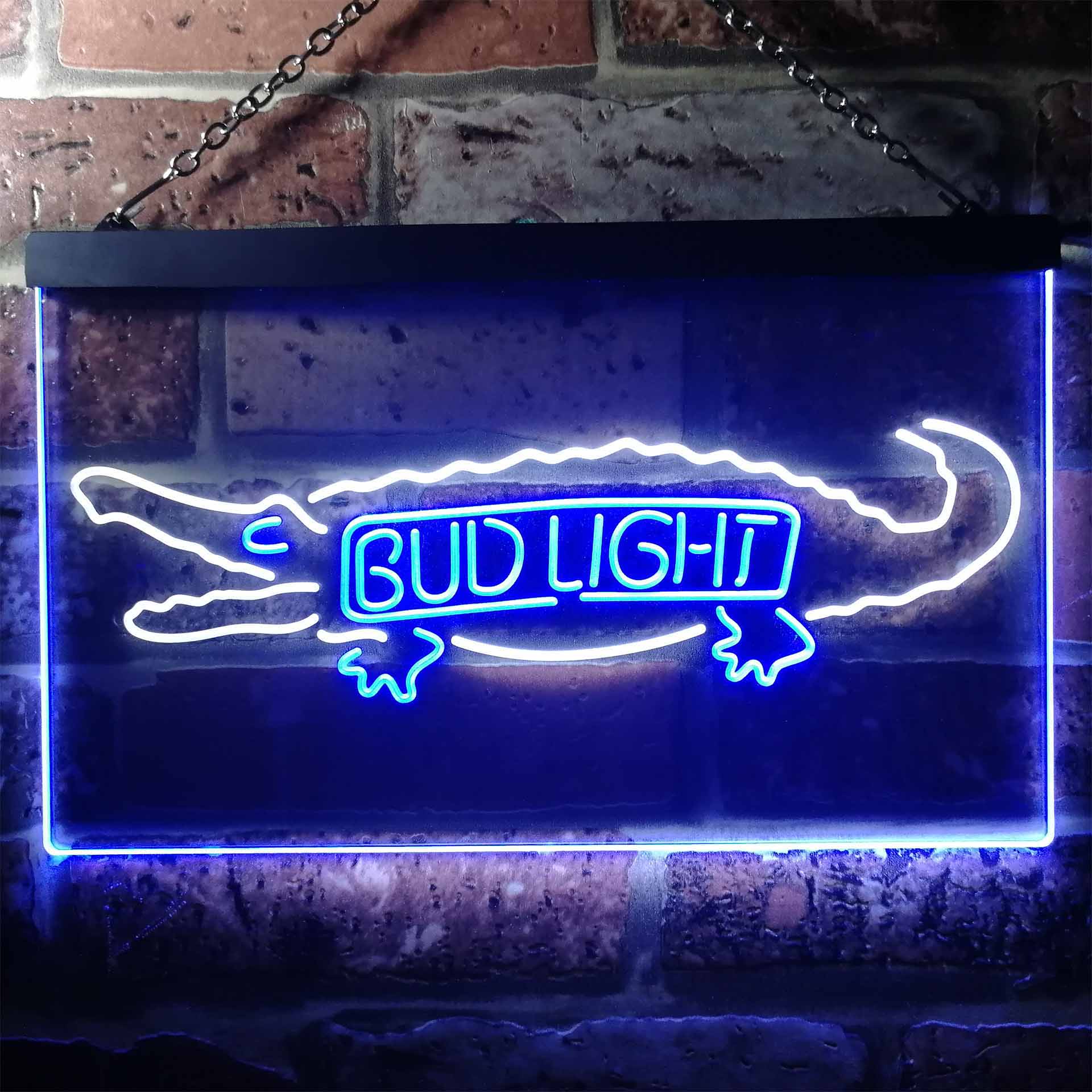 Bud Light Crocodile Bar Neon Light LED Sign - Image 5