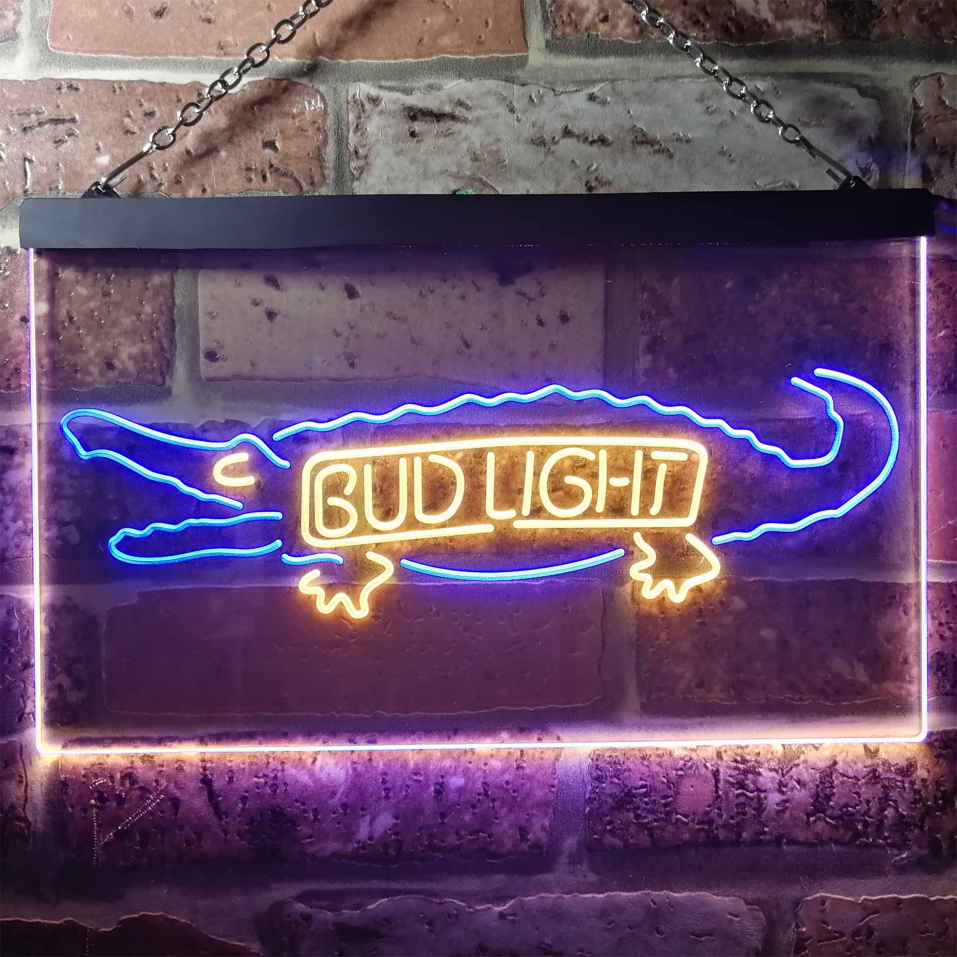 Bud Light Crocodile Bar Neon Light LED Sign - Image 7