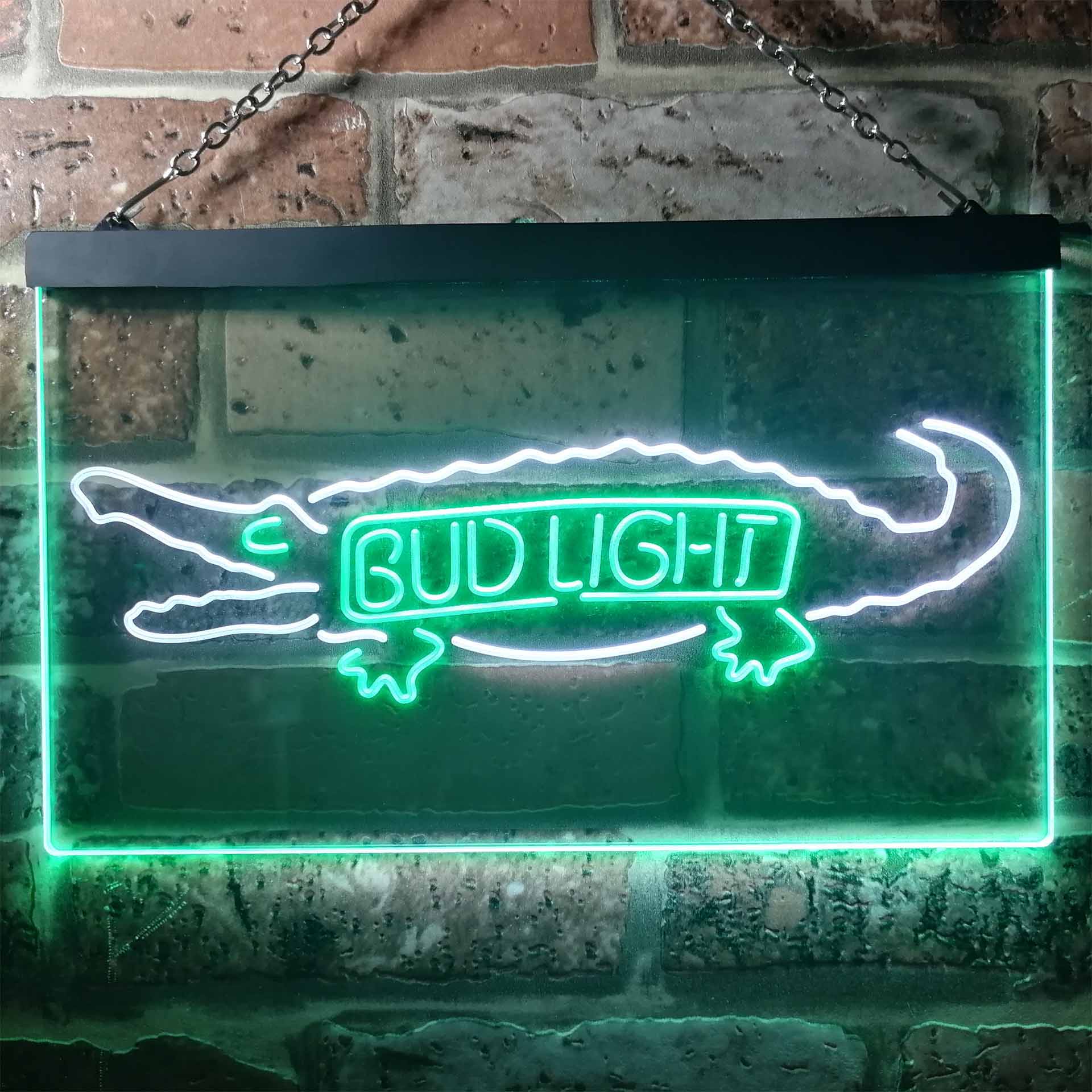 Bud Light Crocodile Bar Neon Light LED Sign - Image 8