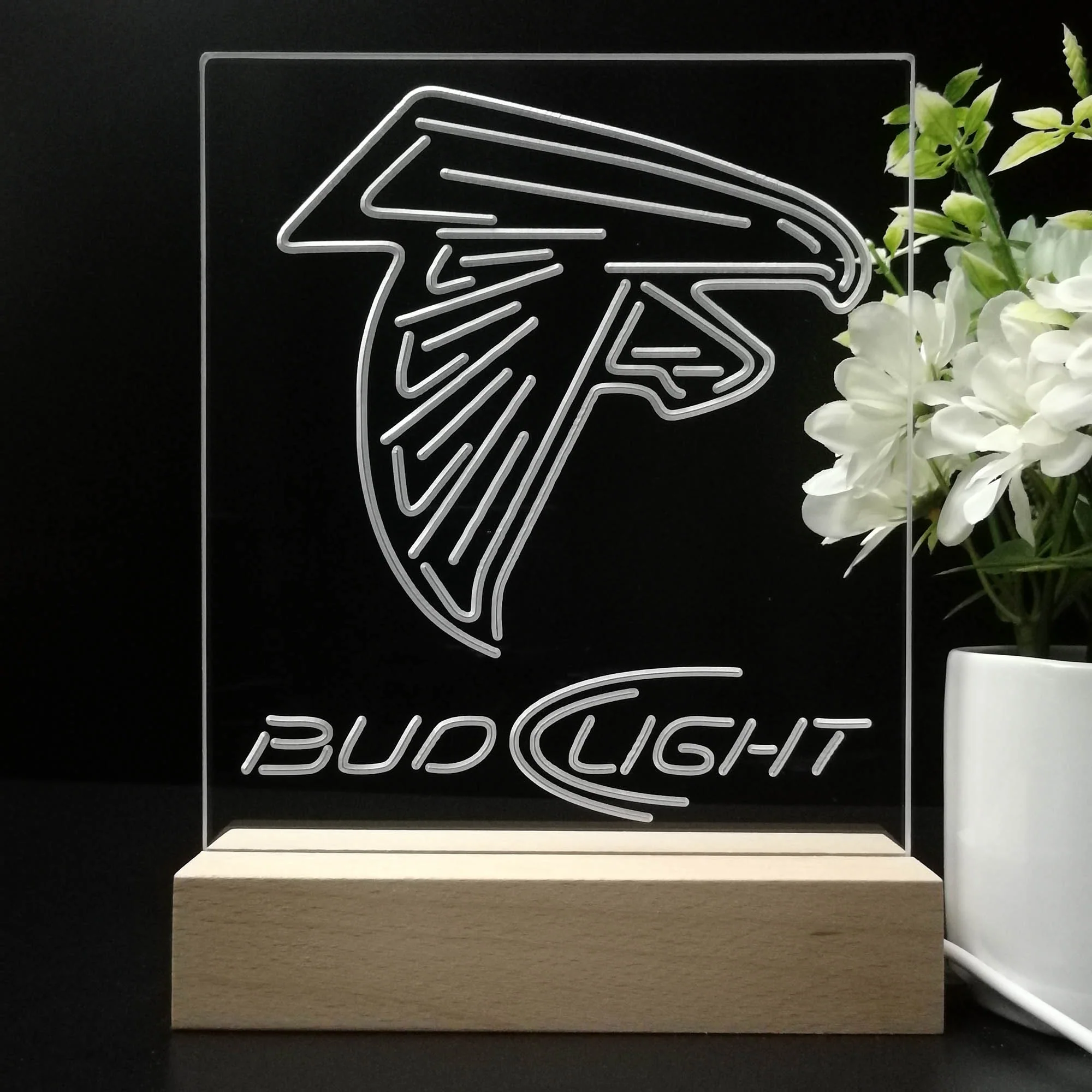 Atlanta Falcons Night Light Neon Pub Bar Lamp - Image 8
