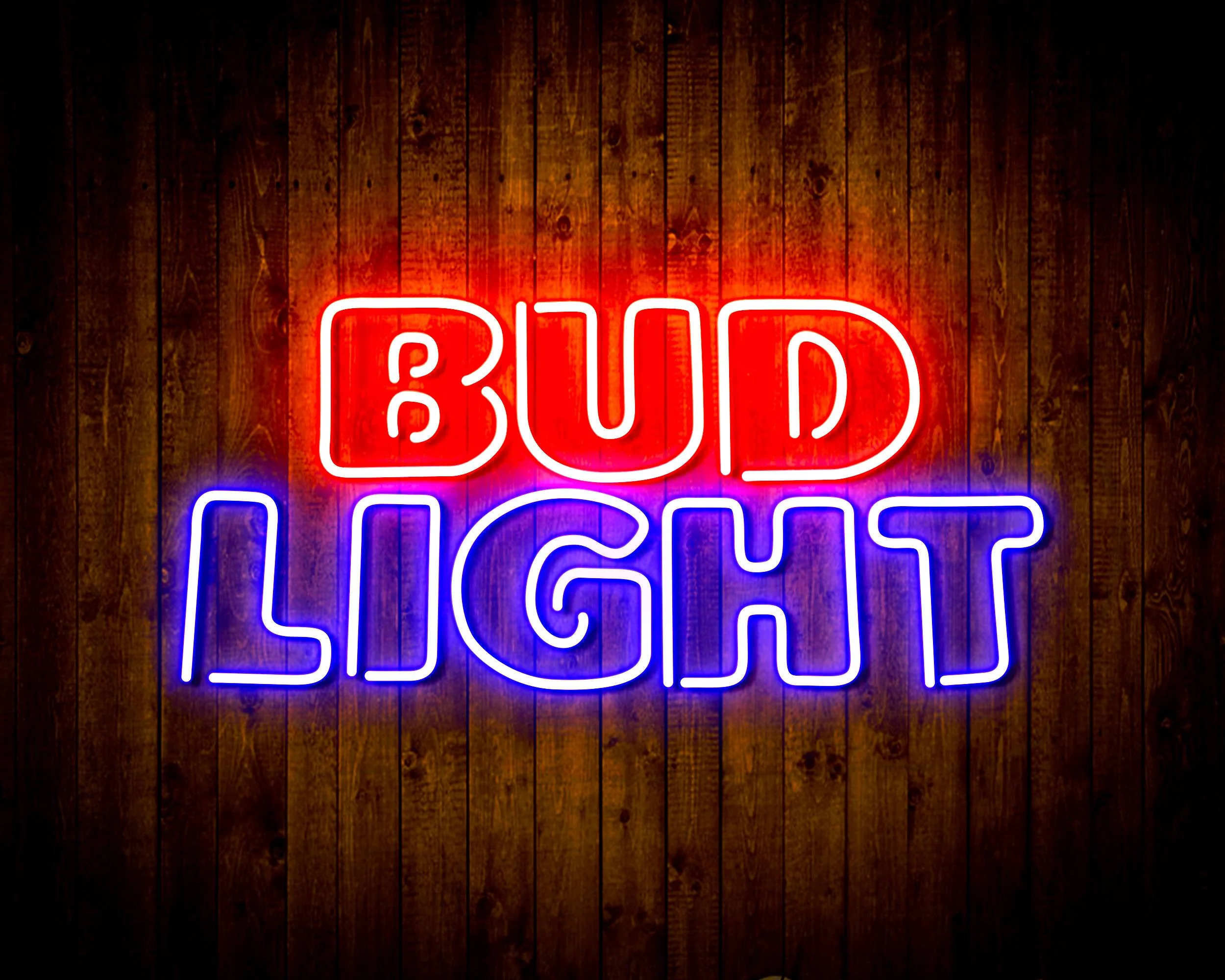 Bud Light Bar Handmade Neon Flex LED Sign - Image 3