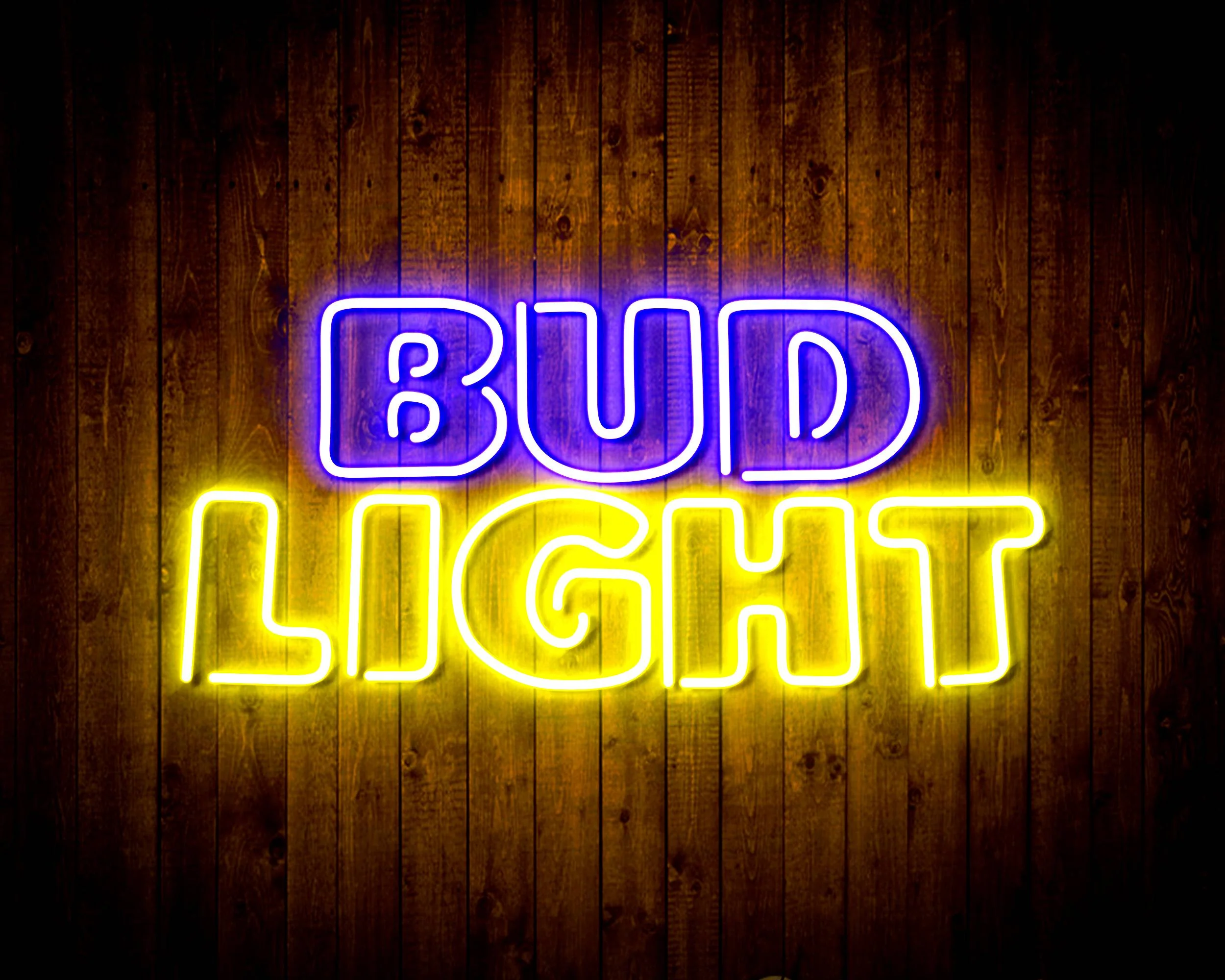 Bud Light Bar Handmade Neon Flex LED Sign - Image 8