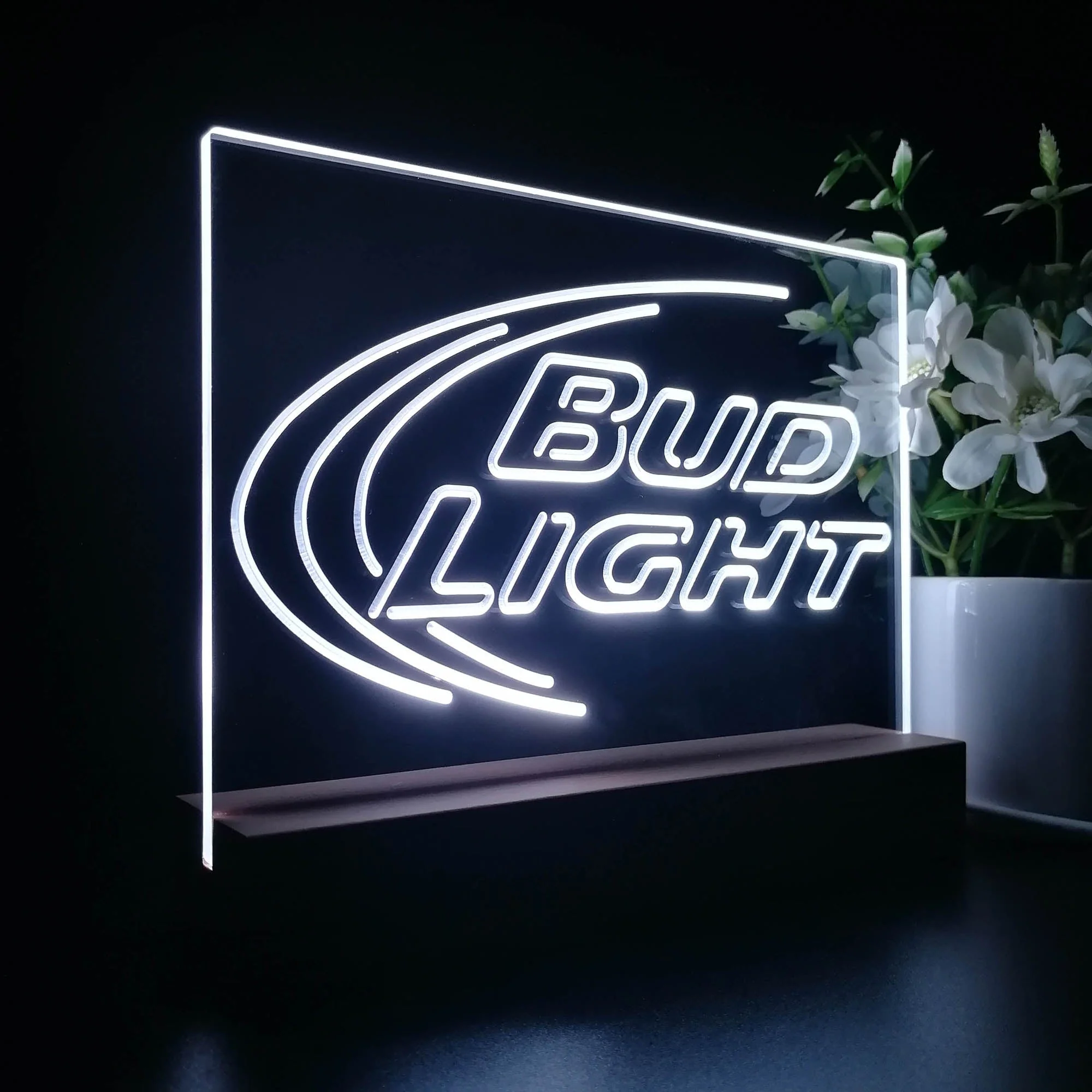 Bud Light Beer Ice Bar Neon Sign Pub Bar Lamp - Image 6