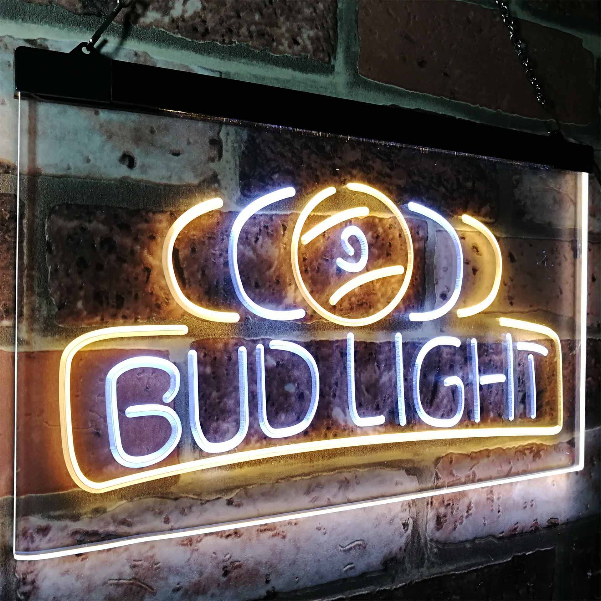 Bud Light Pool Room 9 Ball Snooker Billiard Neon-Like LED Sign - Image 18