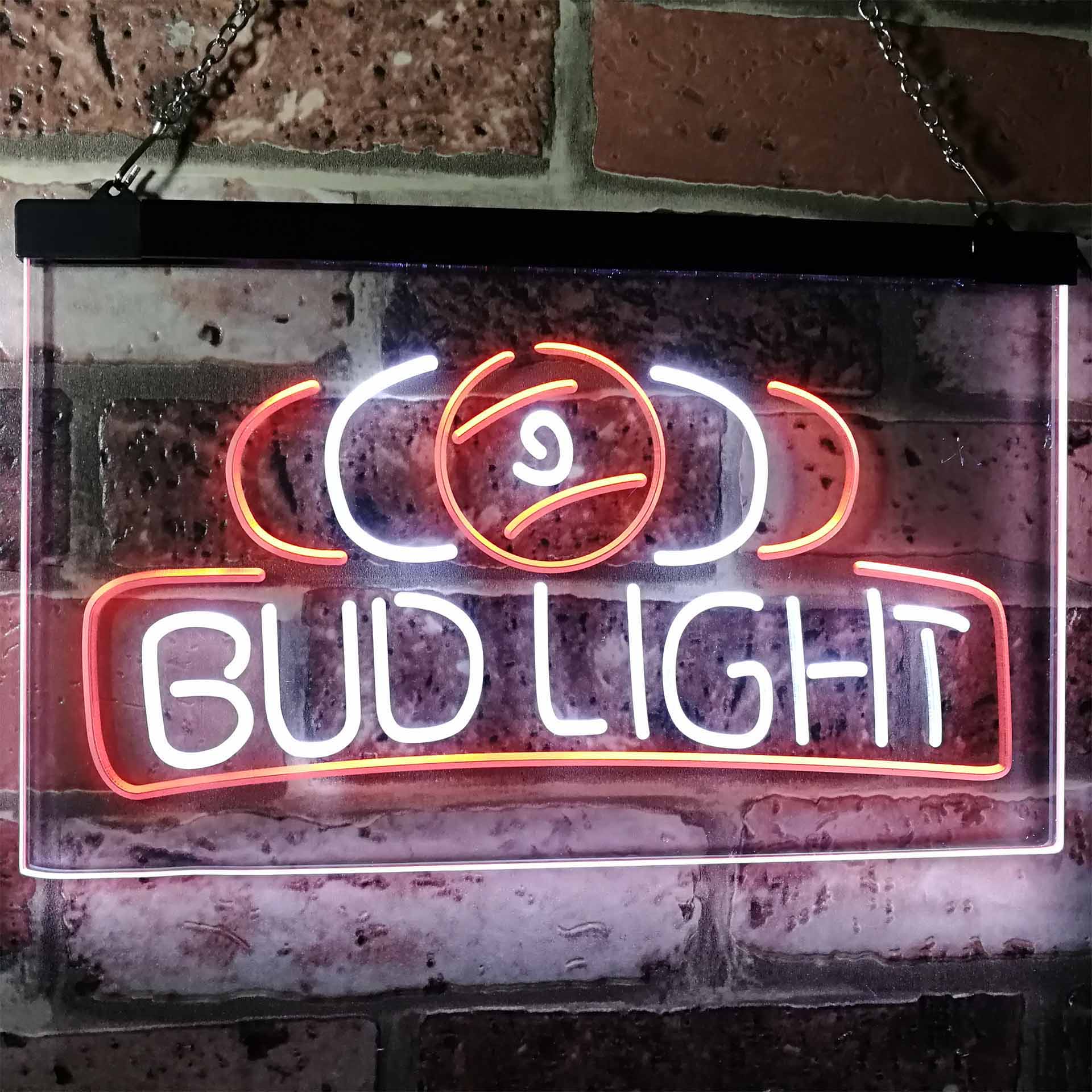 Bud Light Pool Room 9 Ball Snooker Billiard Neon-Like LED Sign - Image 2