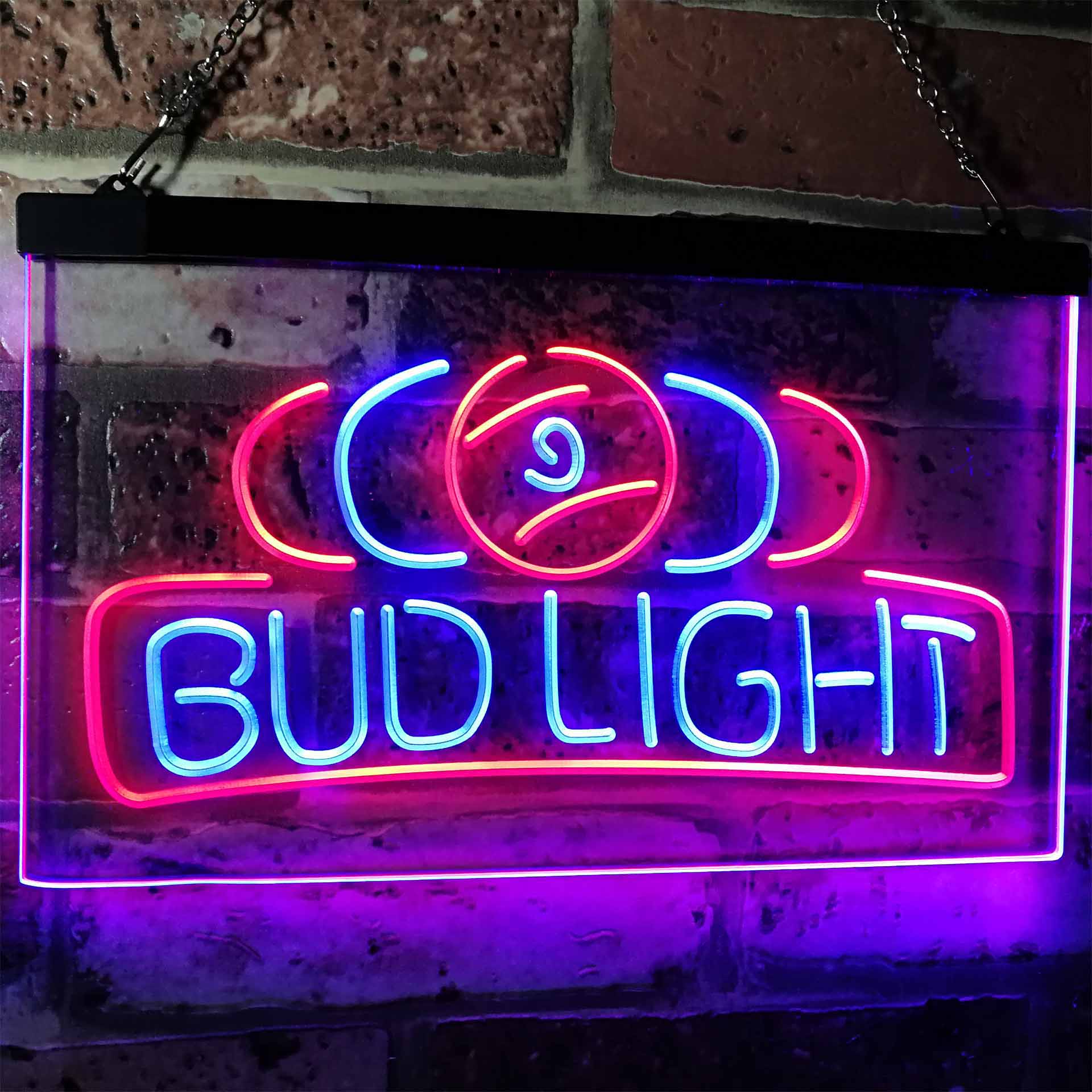 Bud Light Pool Room 9 Ball Snooker Billiard Neon-Like LED Sign - Image 7