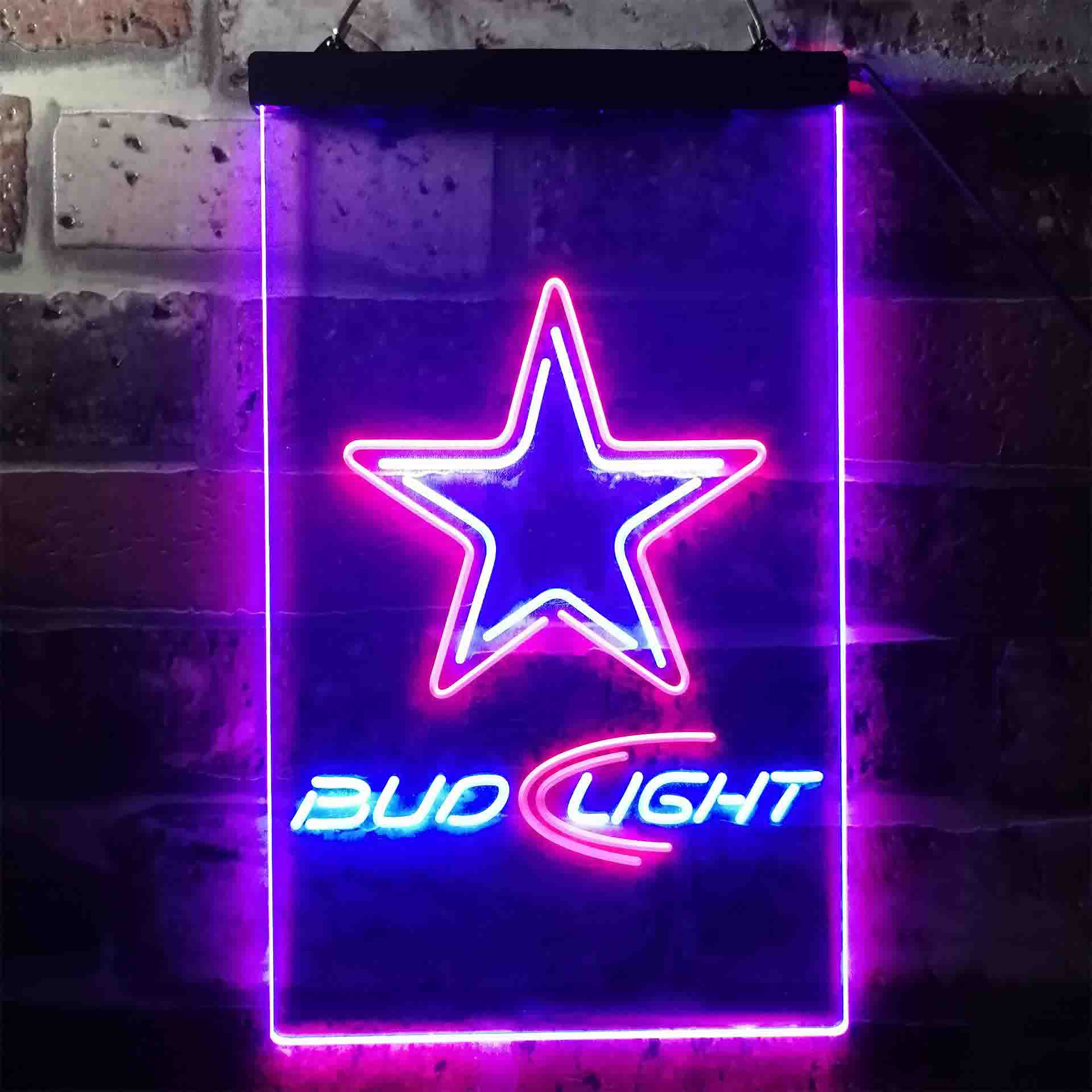 Dallas Cowboys Bud Light LED Neon Sign - Image 10