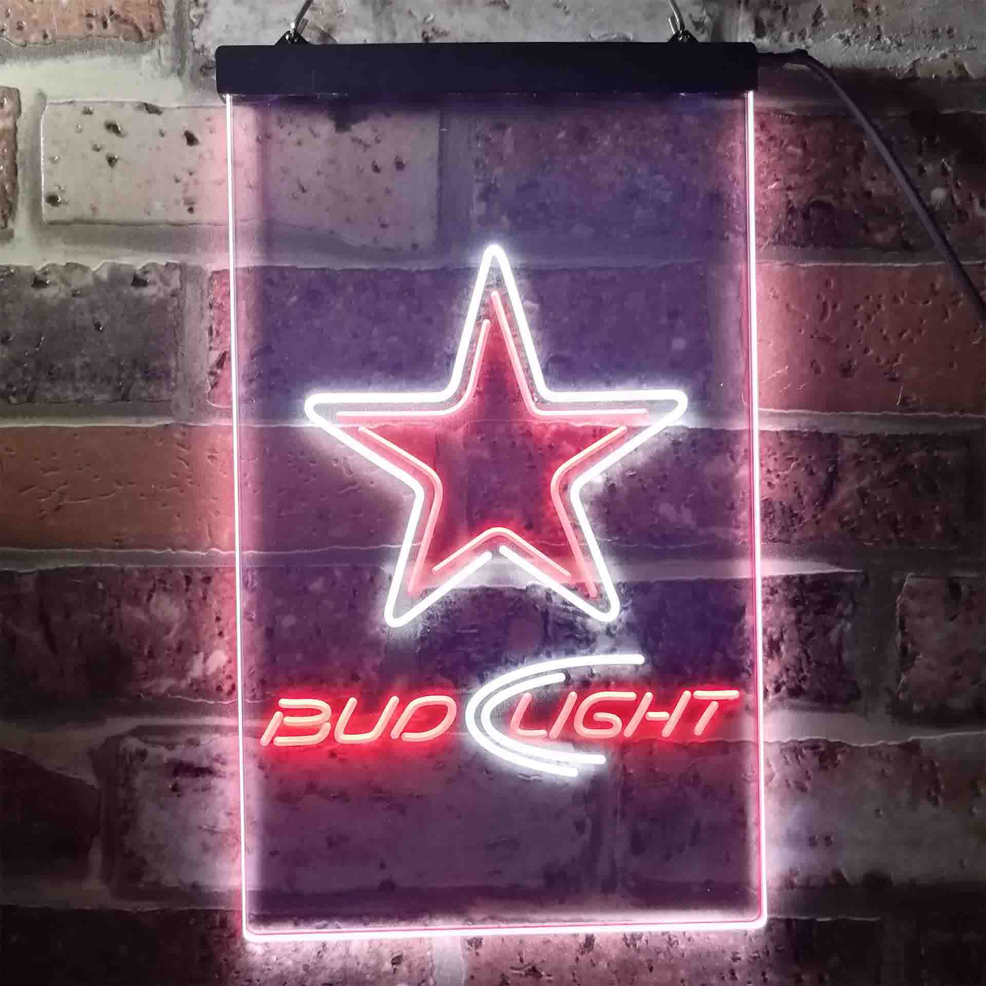 Dallas Cowboys Bud Light LED Neon Sign - Image 3
