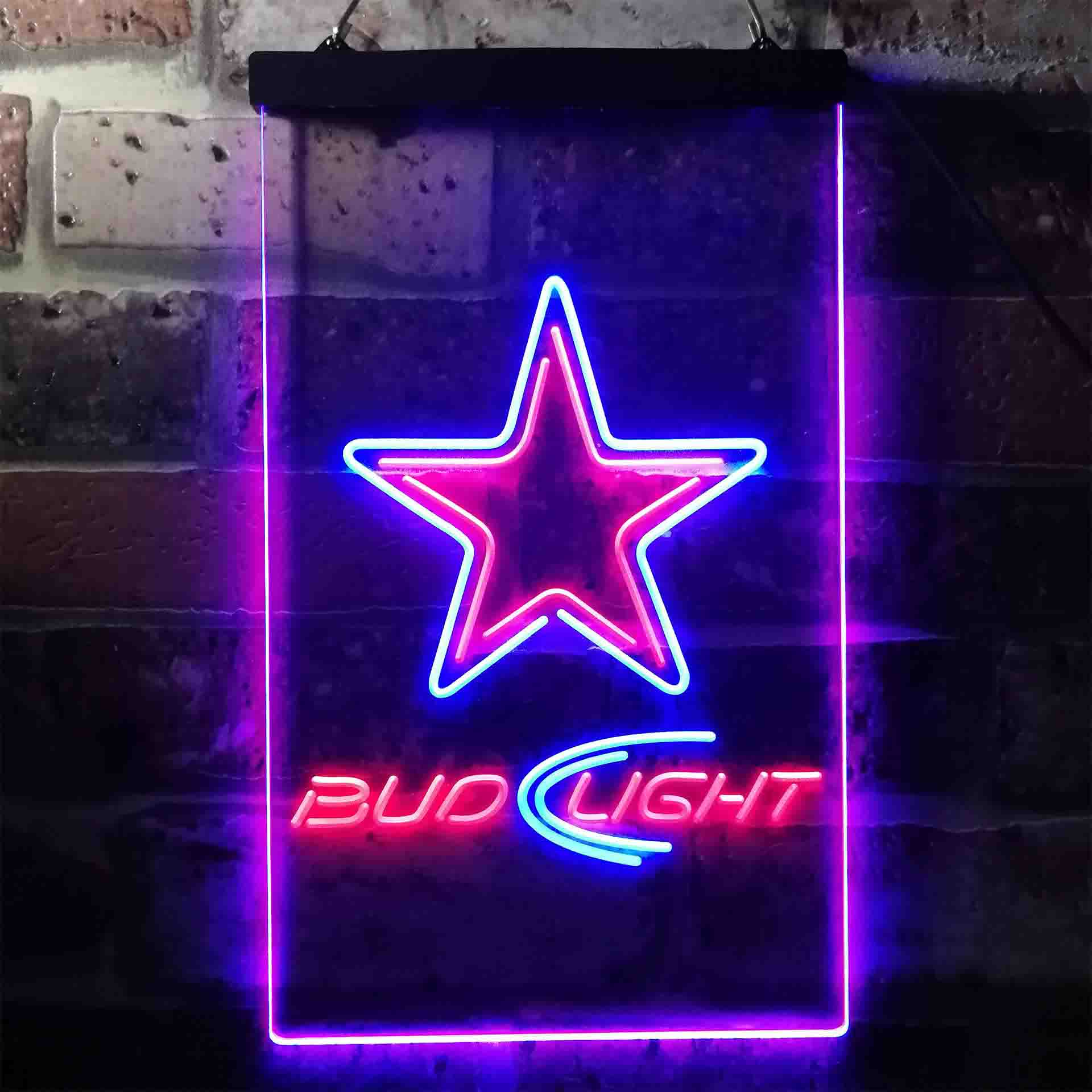 Dallas Cowboys Bud Light LED Neon Sign - Image 4