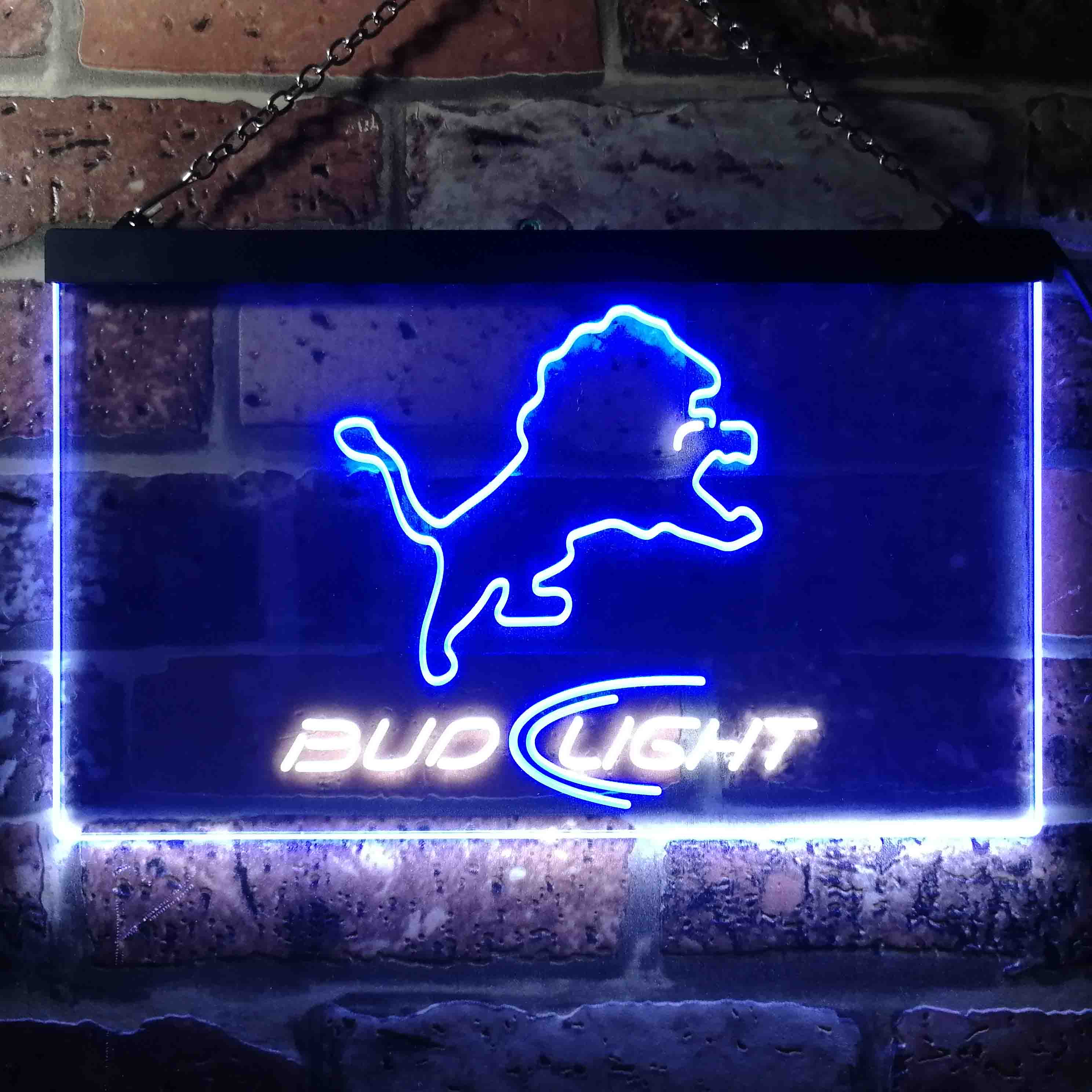 Detroit Lions Bud Light LED Neon Sign - Image 2