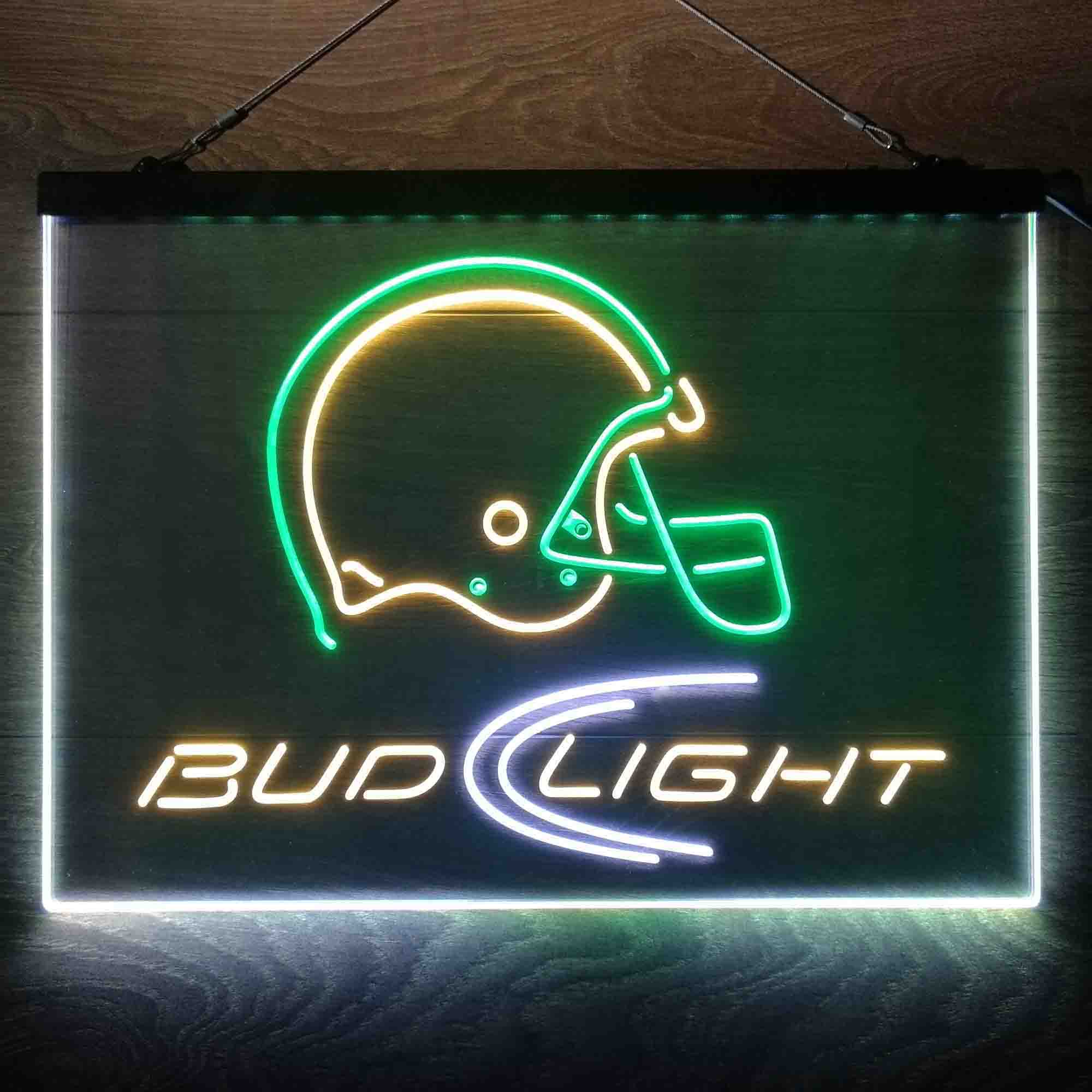 Bud Light Helmet Neon 3-Color LED Sign - Image 10