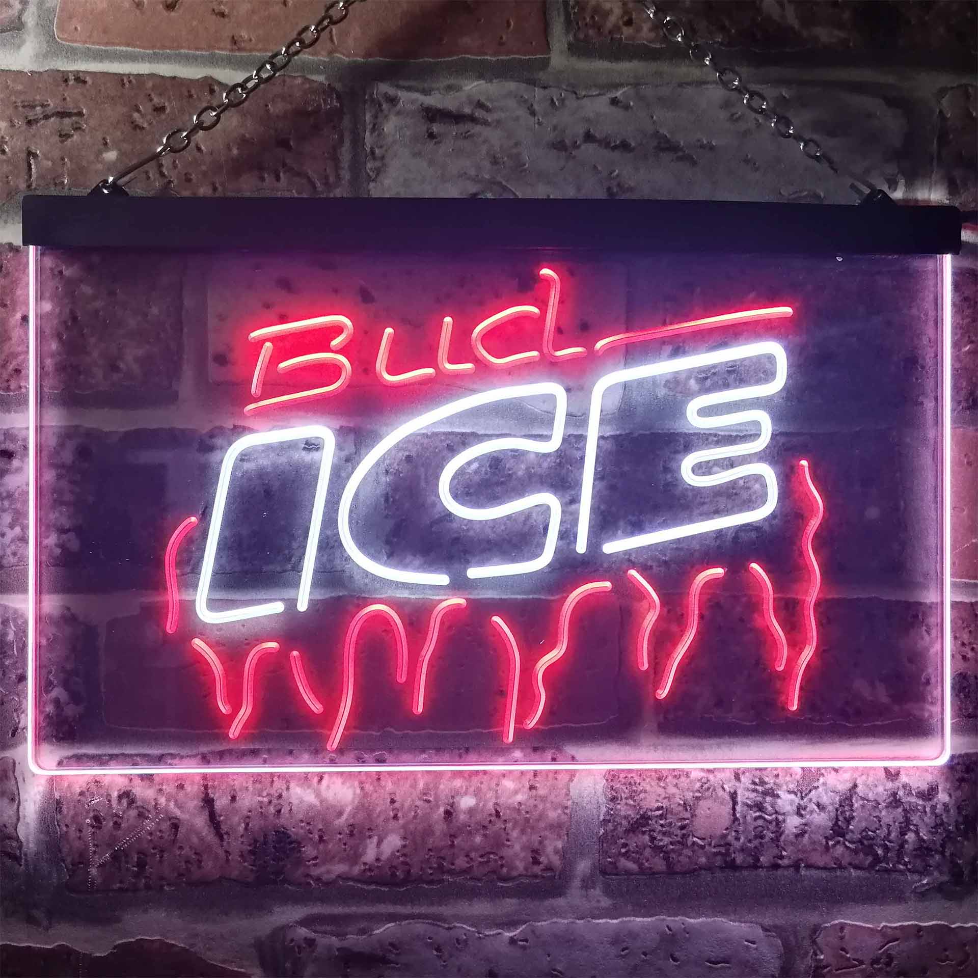 Bud Light Ice Beer Home Bar Neon Light LED Sign - Image 13