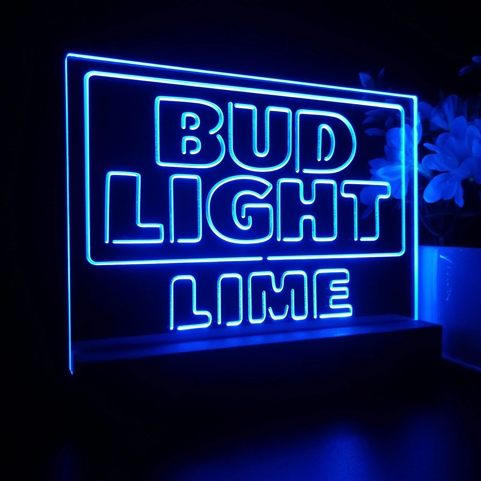 Bud Light Lime Neon Sign Pub Bar Decor Lamp