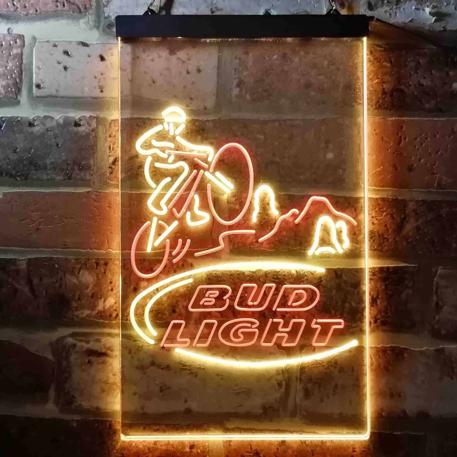 Bud Light Mountain Bike Neon-Like LED Sign - Image 2