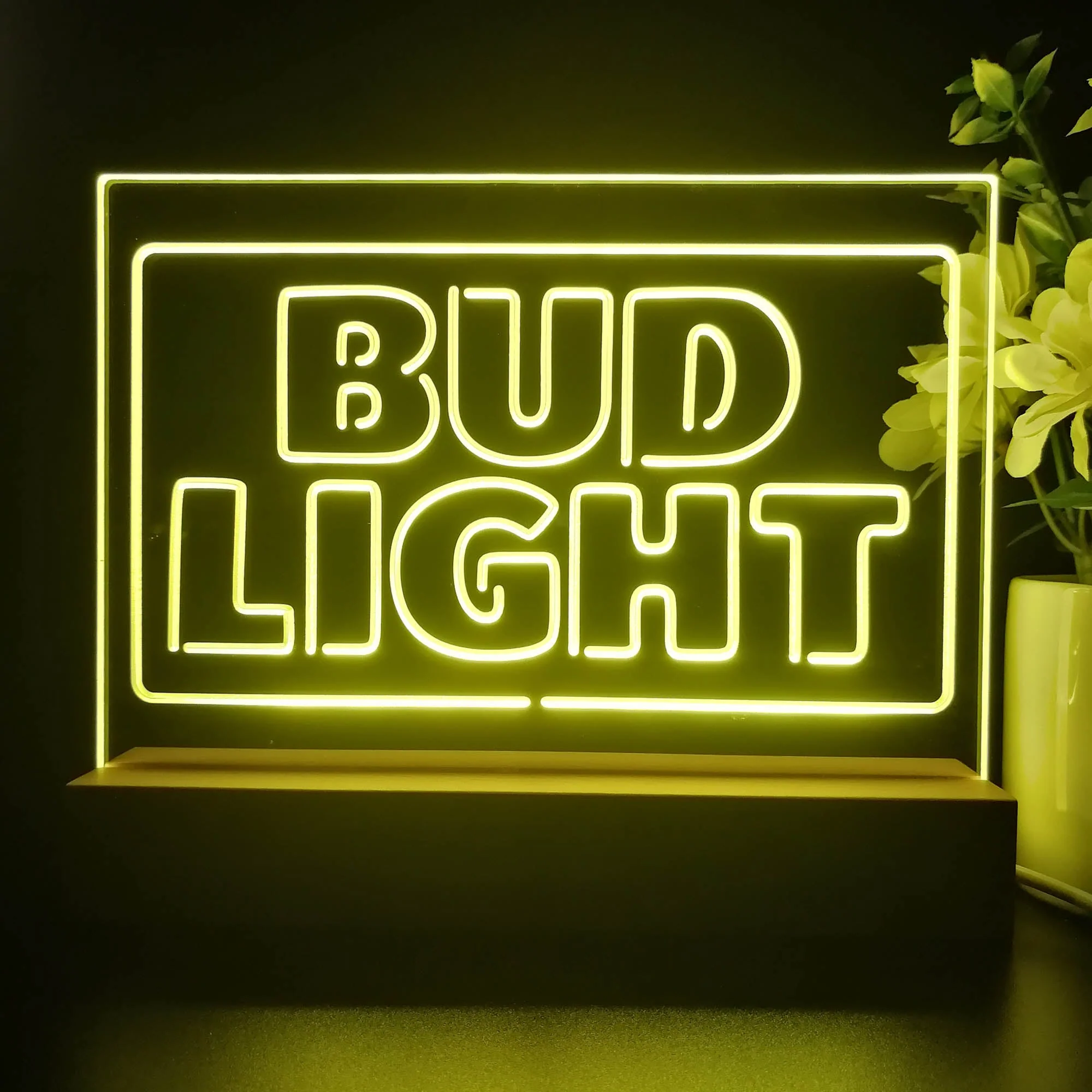 Bud Light New Neon Sign Pub Bar Lamp - Image 2