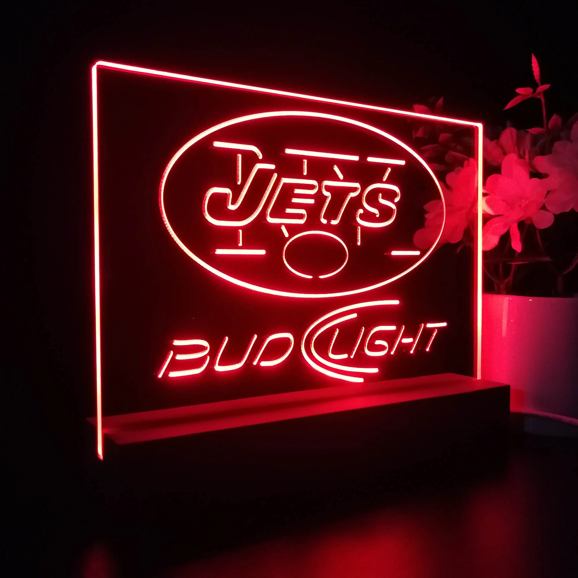 Bud Light New York Jets Night Light Pub Bar Lamp - Image 7