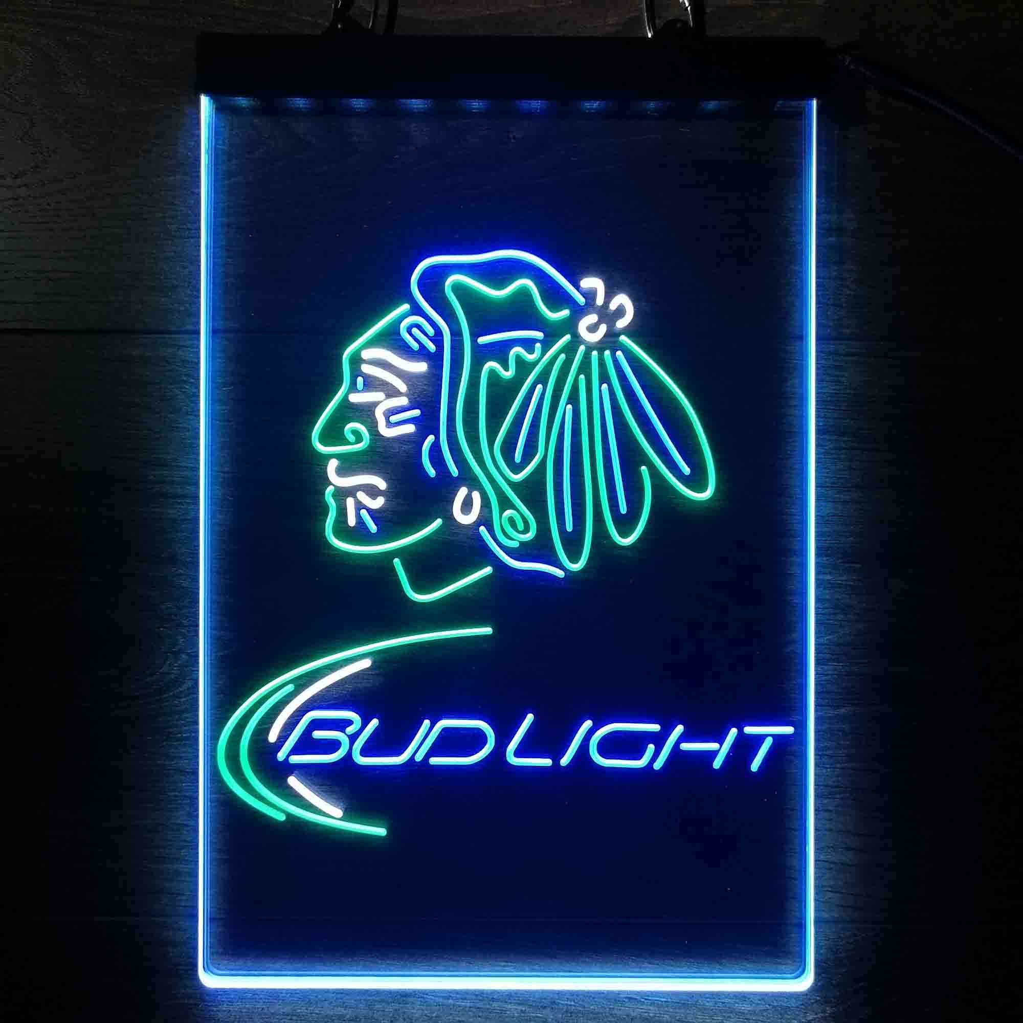 Bud Light NFL Red Team Neon LED Sign 3 Colors - Image 5