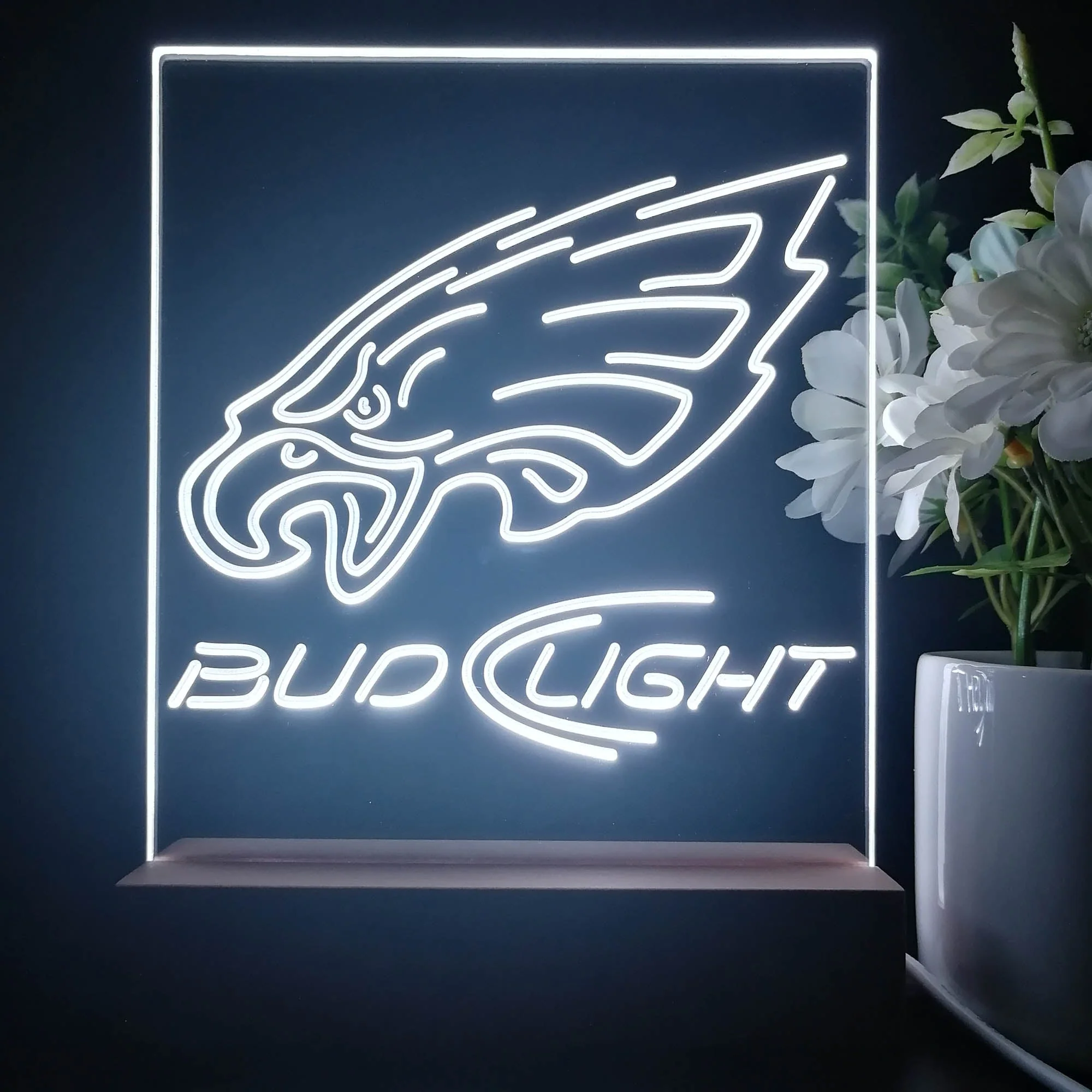 Bud Light Philadelphia Eagles Night Light Pub Bar Lamp - Image 4