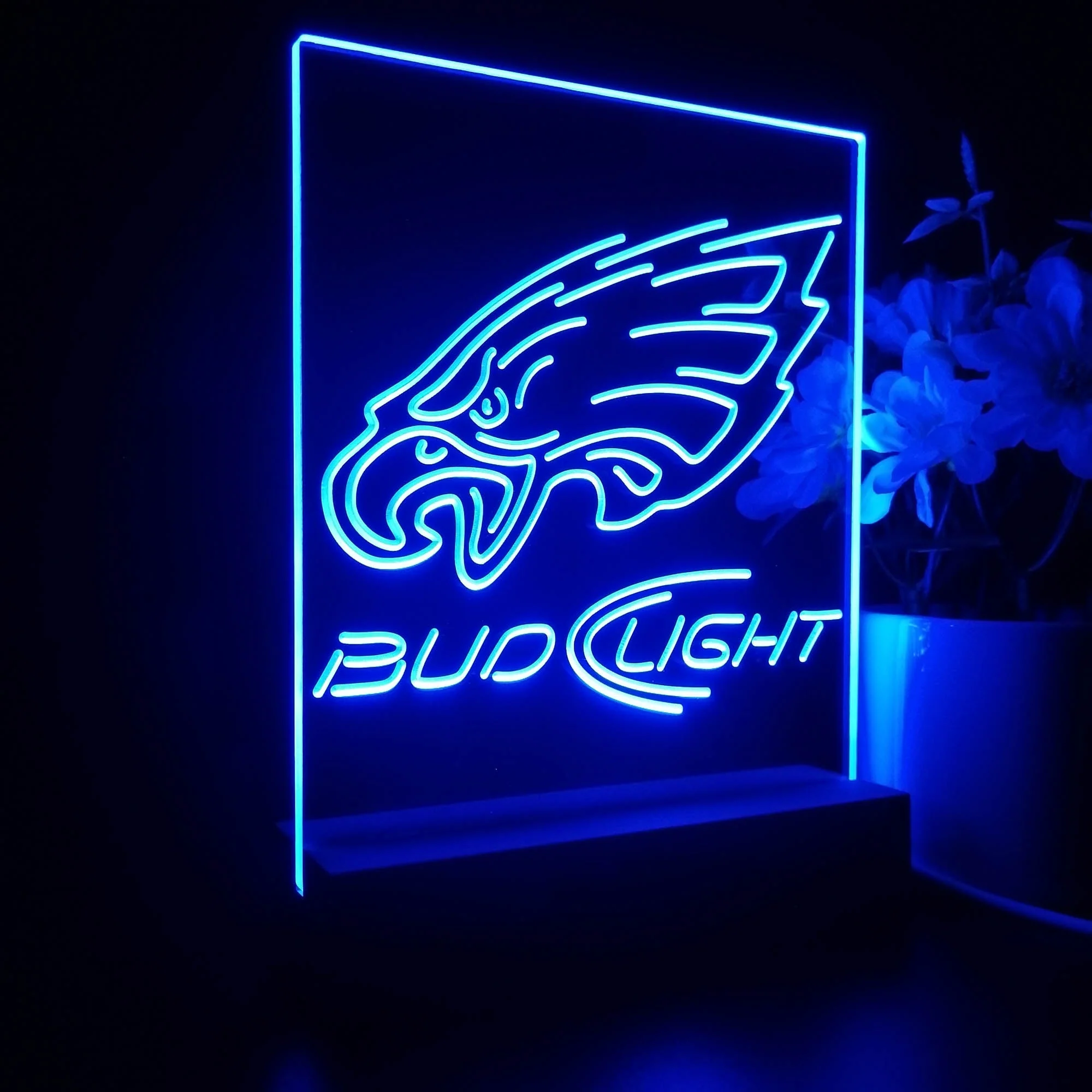 Bud Light Philadelphia Eagles Night Light Pub Bar Lamp - Image 7