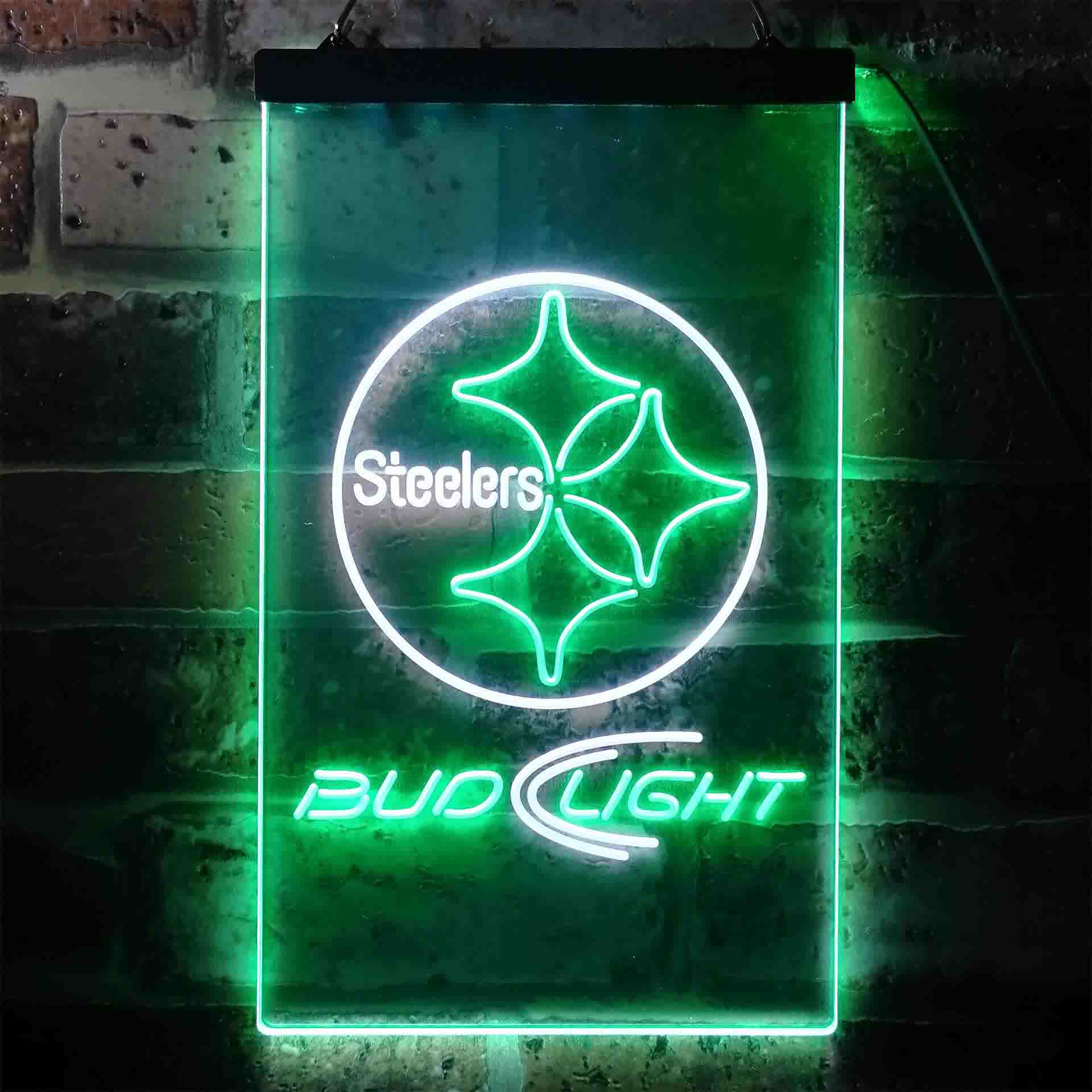 Pittsburgh Steelers Bud Light LED Neon Sign - Image 5