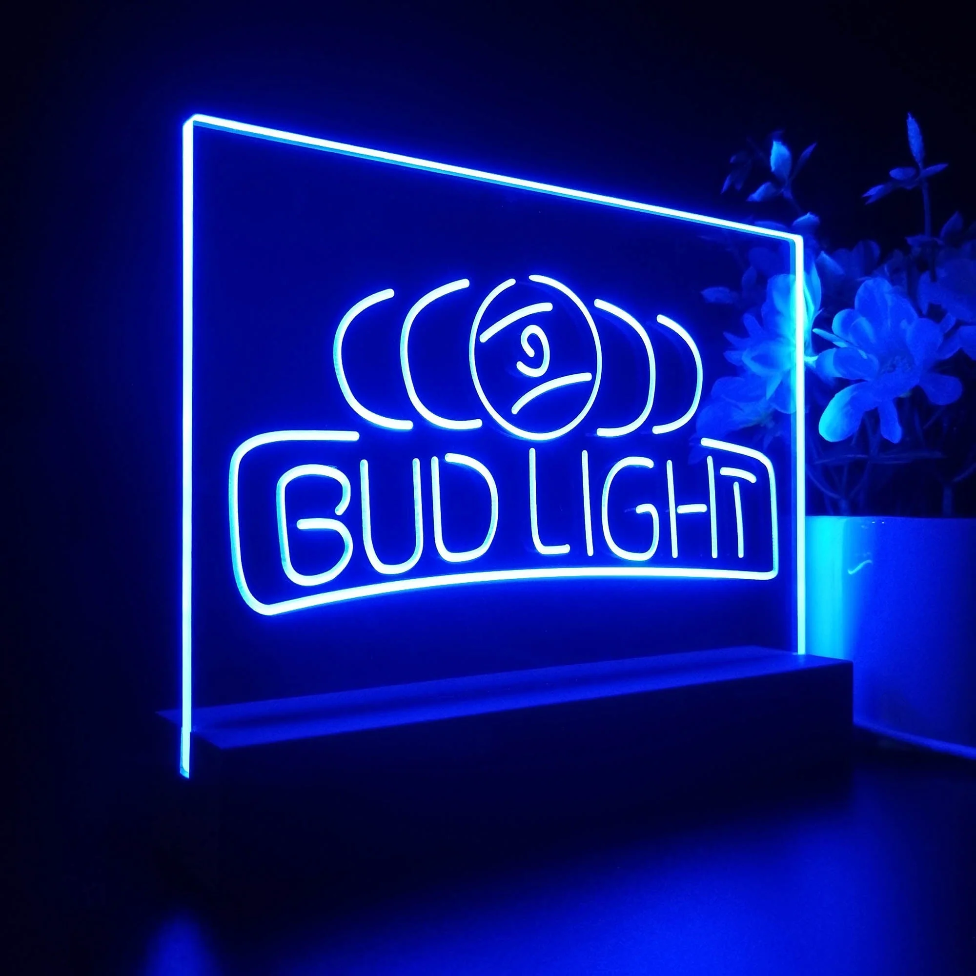 Bud Light Pool Room 9 Ball Snooker Billiard Neon Sign Pub Bar Lamp - Image 5
