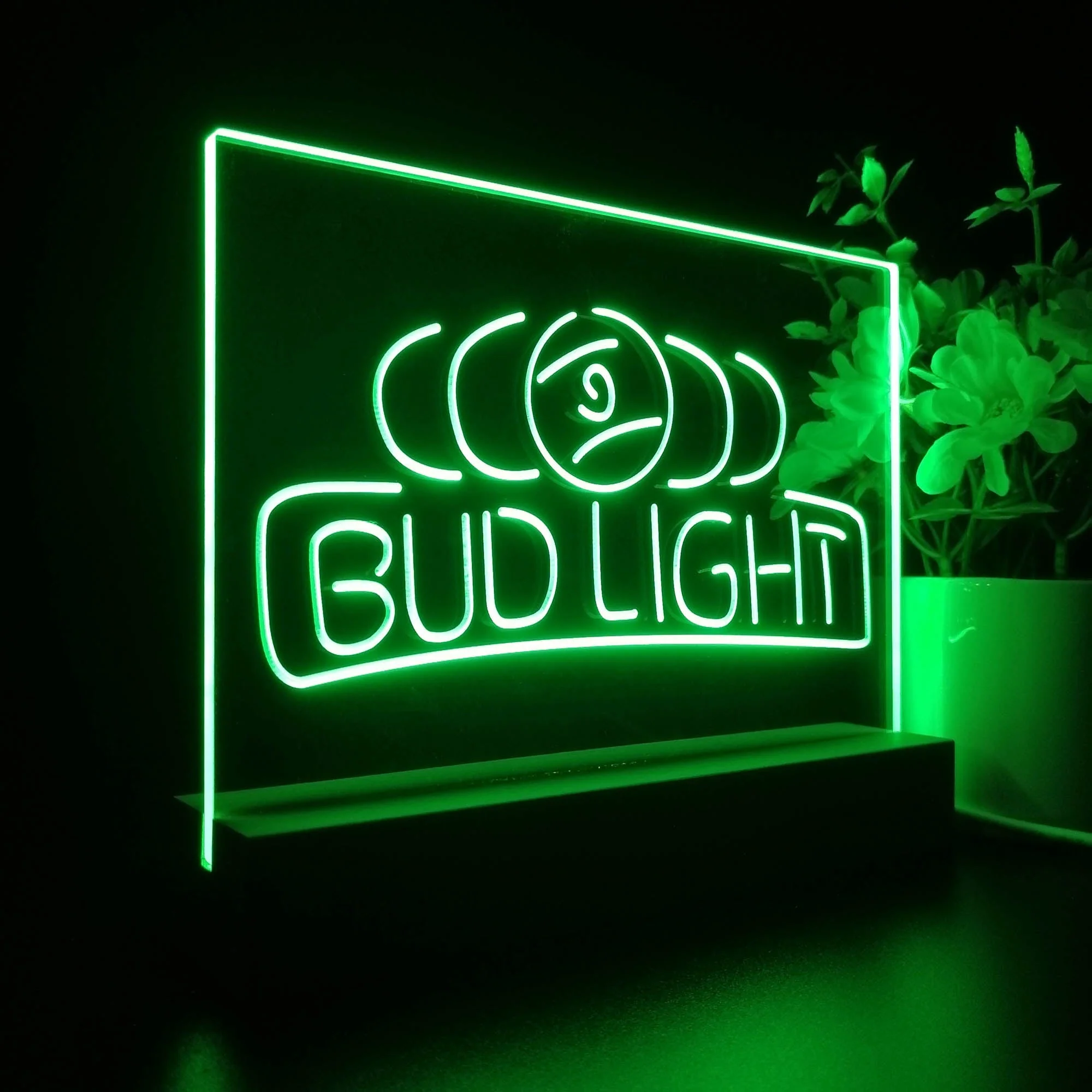 Bud Light Pool Room 9 Ball Snooker Billiard Neon Sign Pub Bar Lamp - Image 7