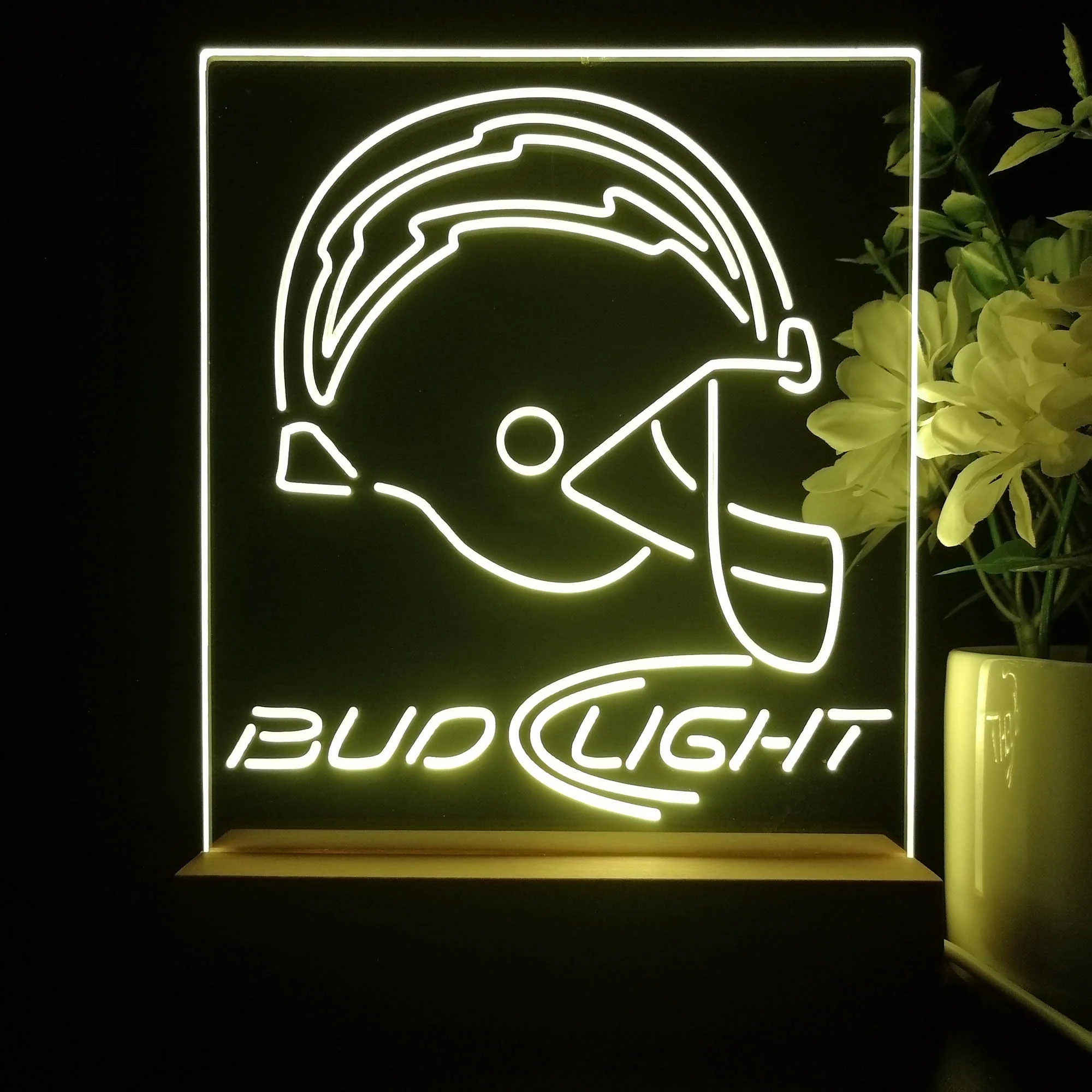 San Diego Chargers Night Light Neon Pub Bar Lamp - Image 4