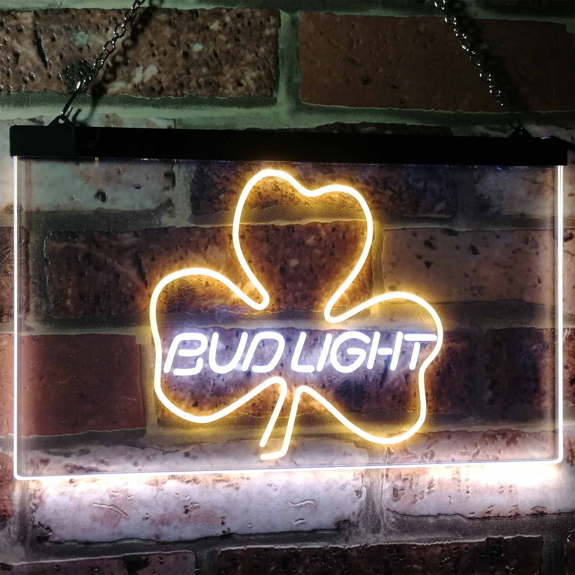 Bud Light Shamrock Beer Bar Neon-Like LED Sign - Image 12
