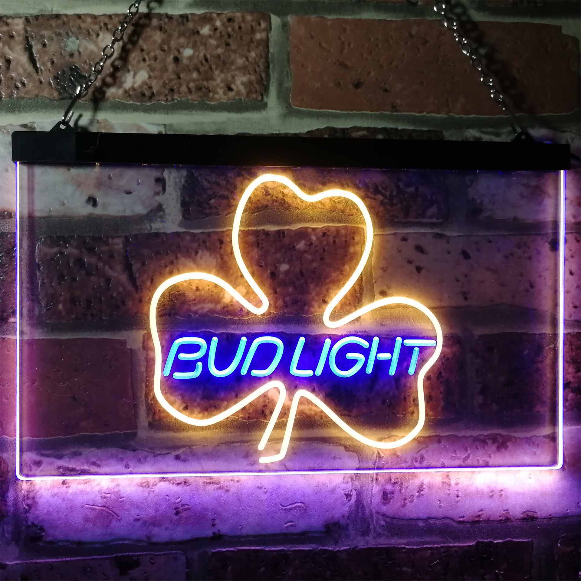 Bud Light Shamrock Beer Bar Neon-Like LED Sign - Image 13