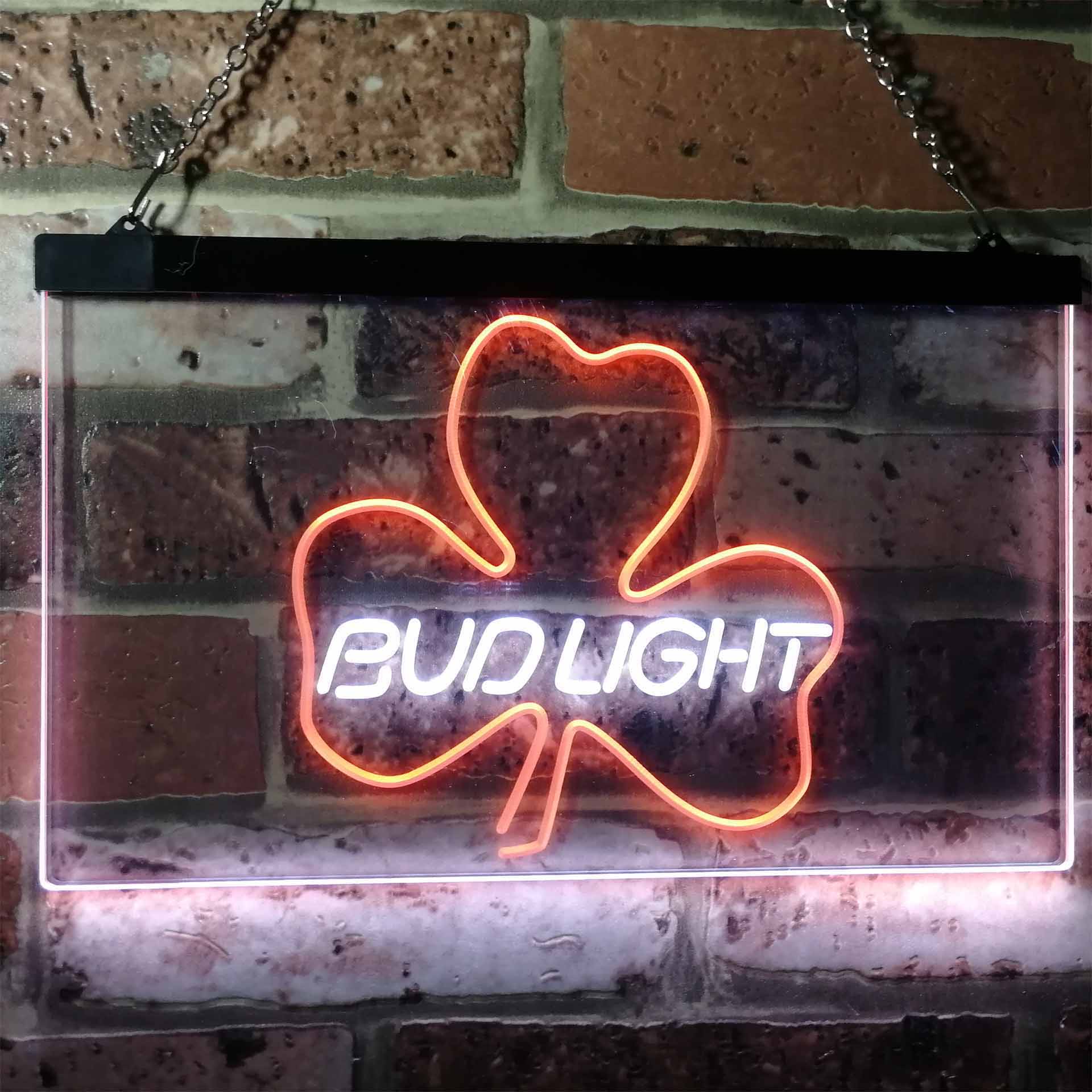 Bud Light Shamrock Beer Bar Neon-Like LED Sign - Image 4