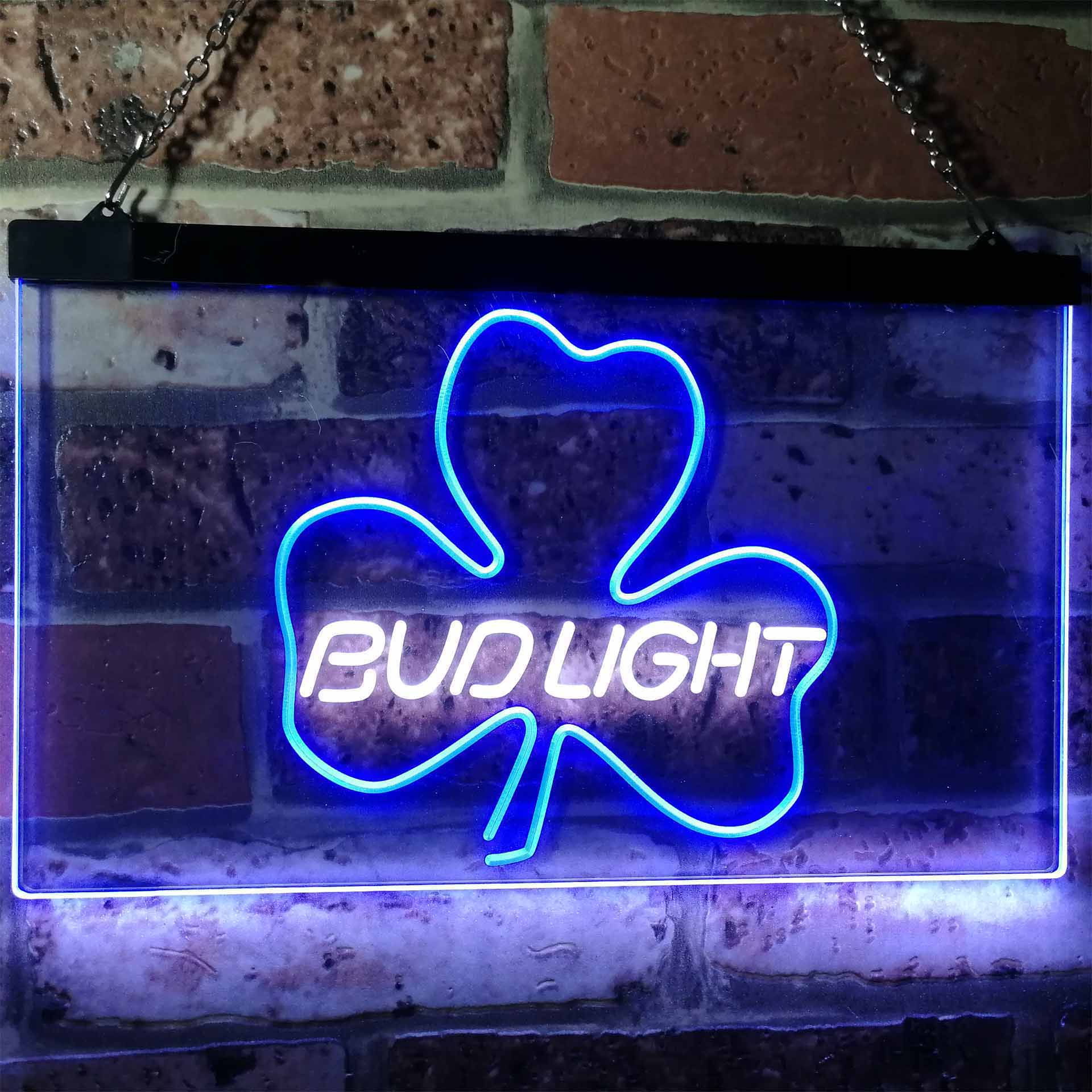 Bud Light Shamrock Beer Bar Neon-Like LED Sign - Image 9