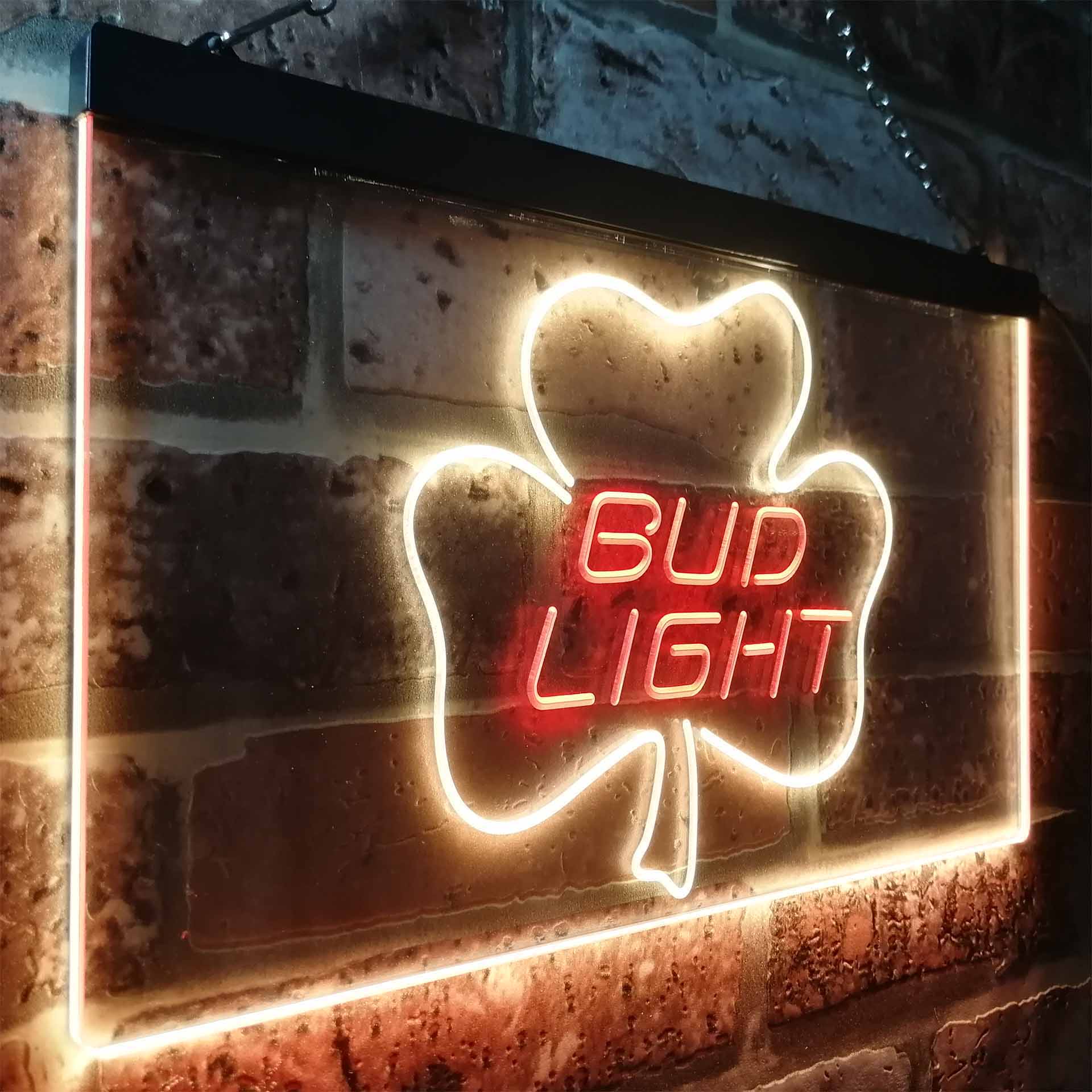 Bud Light Shamrock Beer Neon-Like LED Sign - Image 21