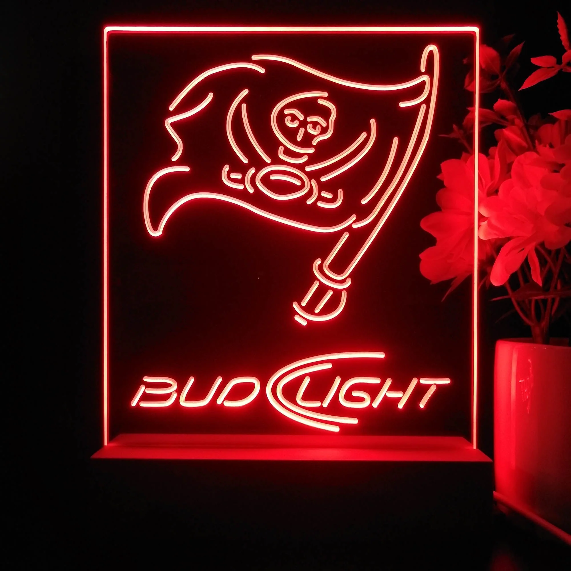 Tampa Bay Buccaneers Night Light Neon Pub Bar Lamp - Image 2