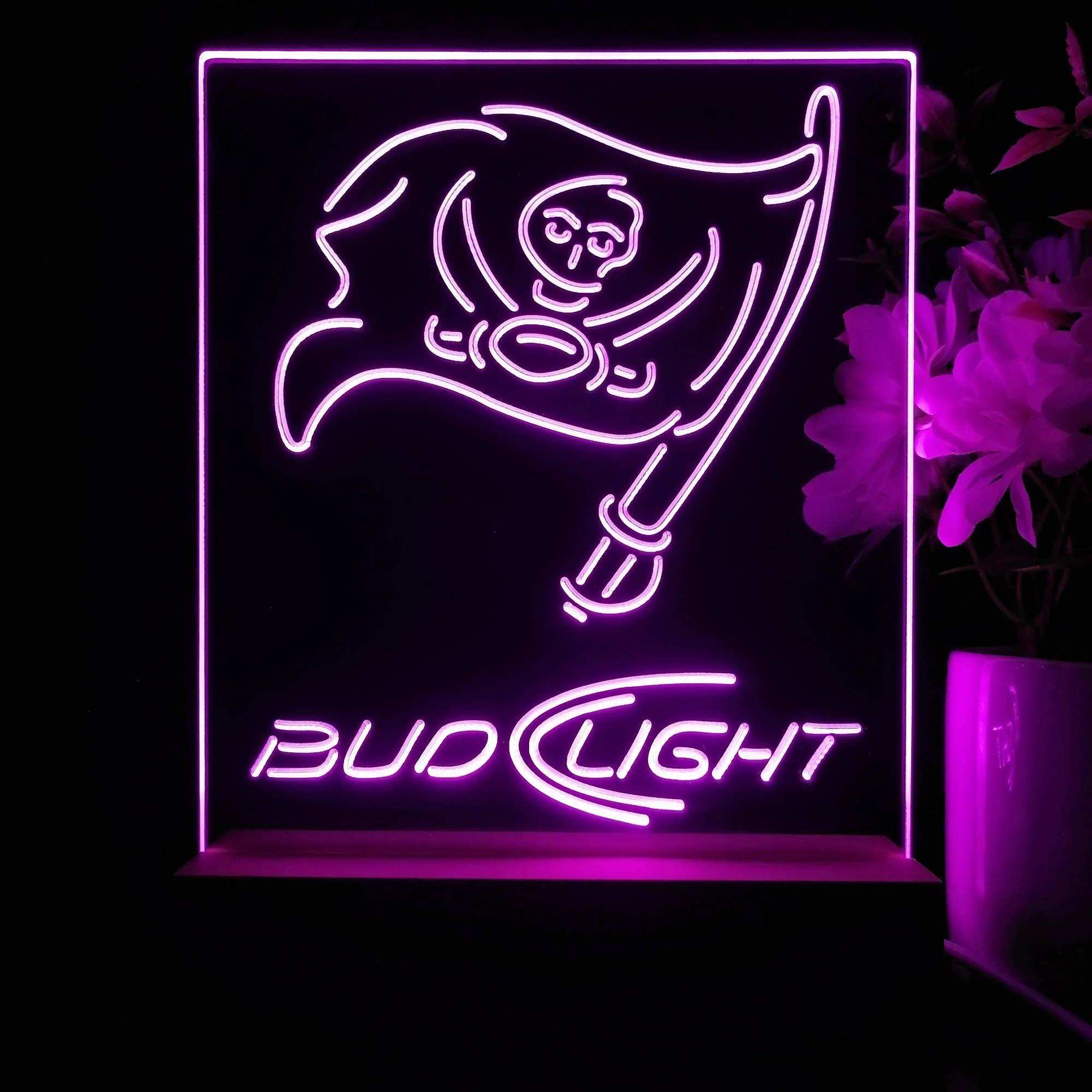 Tampa Bay Buccaneers Night Light Neon Pub Bar Lamp - Image 4