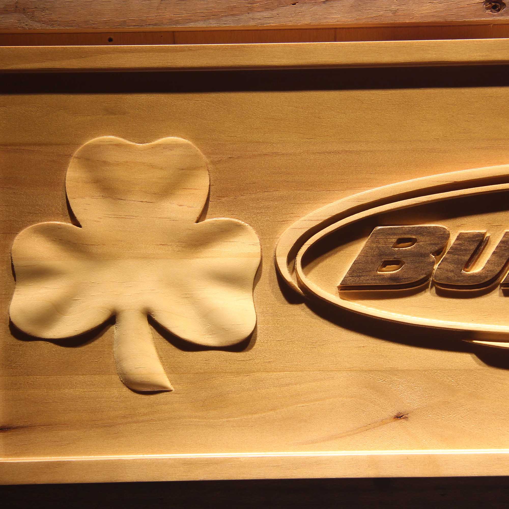 Bud Light 3D Solid Wooden Craving Sign - Image 6