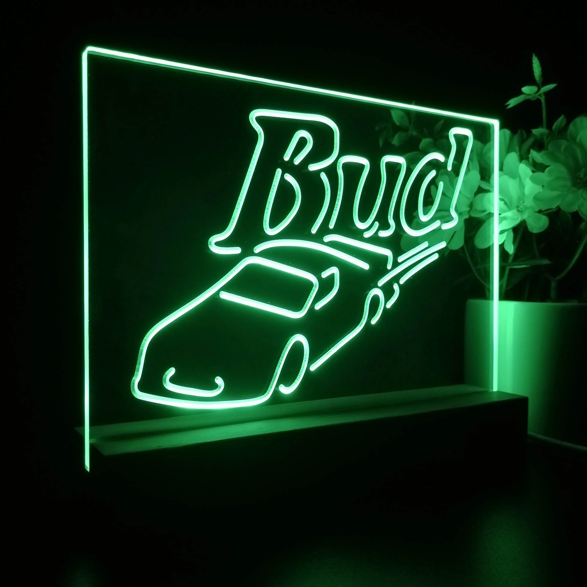 Bud Sport Racing Car 3D Illusion Night Light Desk Lamp - Image 6