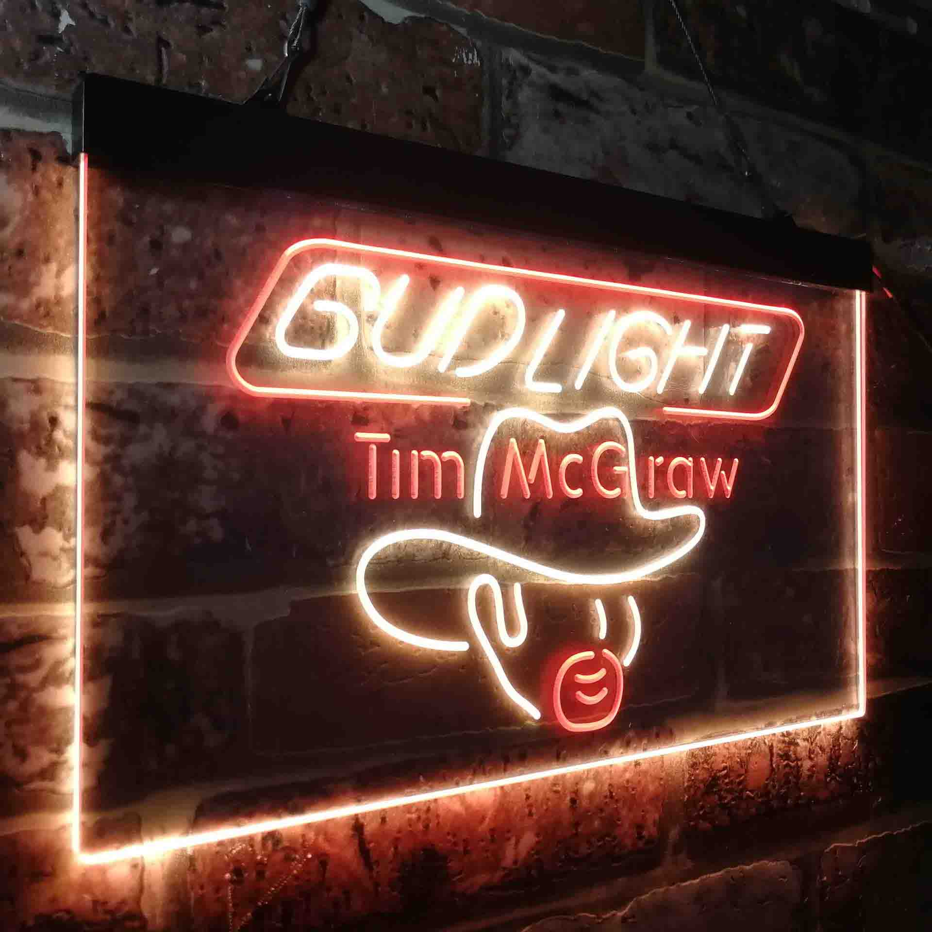 Bud Tim McGraw Beer Bar Neon-Like LED Sign - Image 20