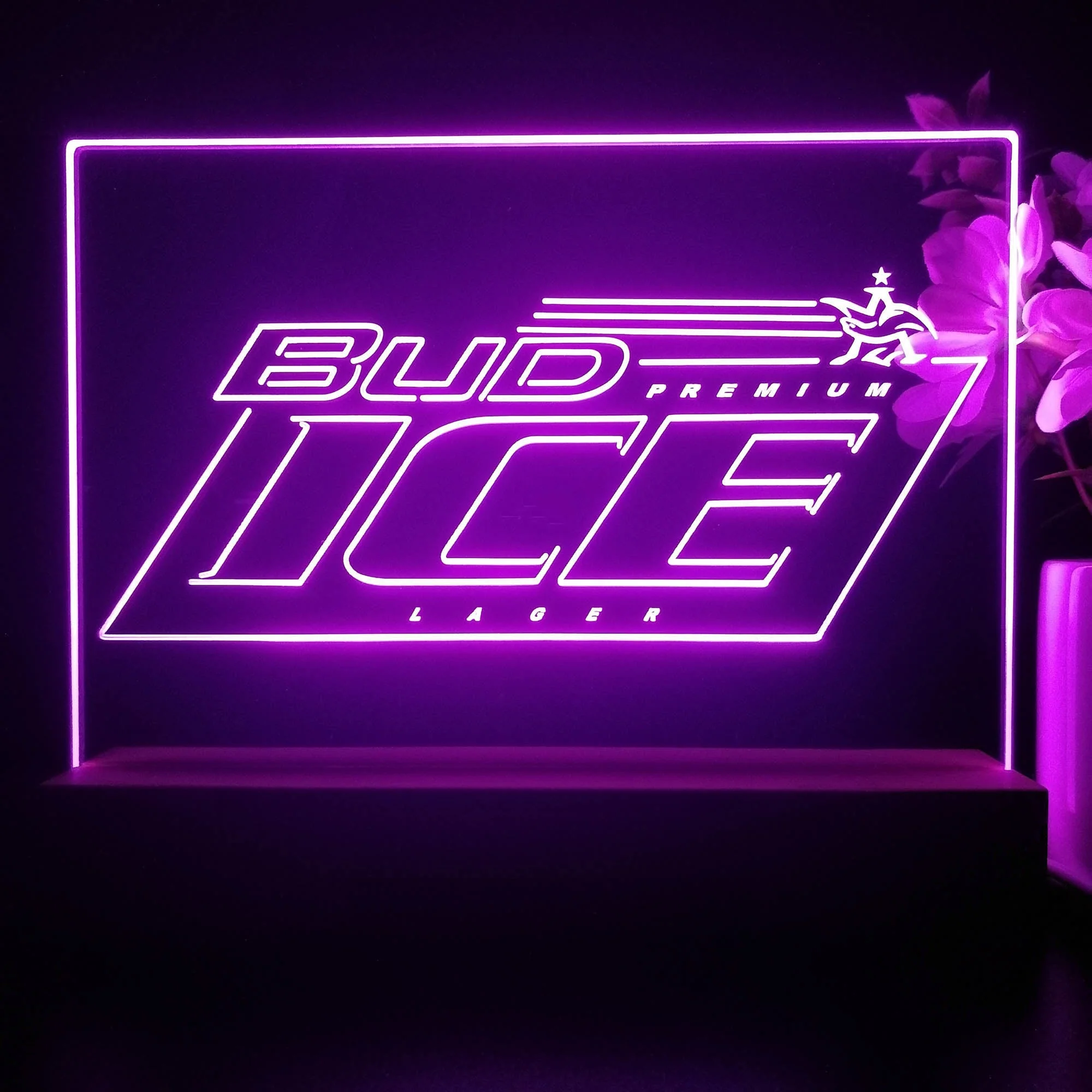 Bud Ice Larger Neon Sign Pub Bar Decor Lamp - Image 3