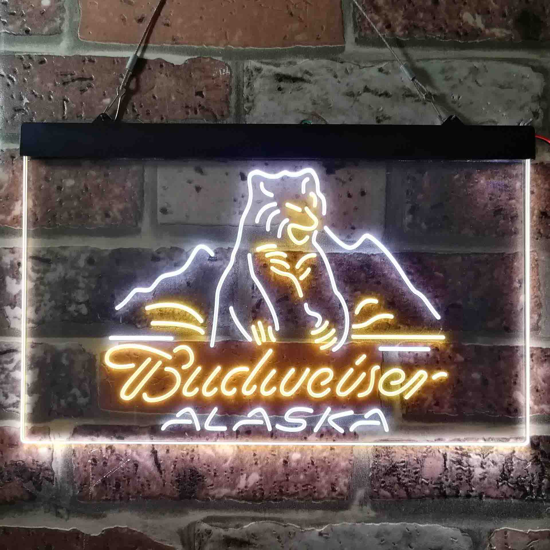 Budweiser Alsaka Polar Bear Beer Neon-Like LED Sign - Image 10