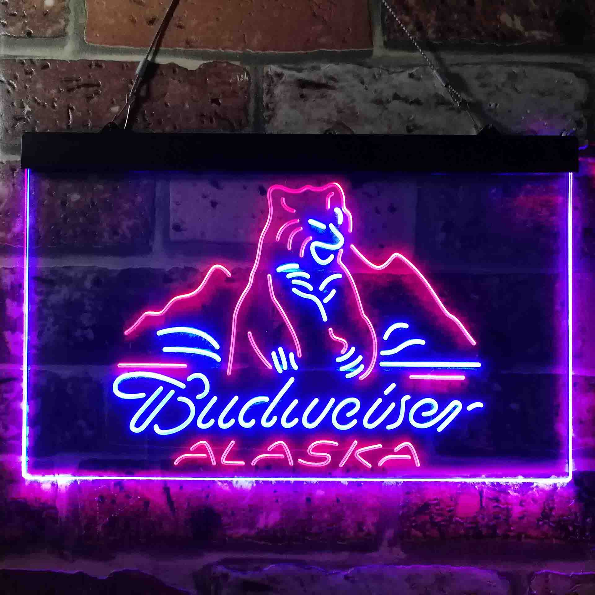 Budweiser Alsaka Polar Bear Beer Neon-Like LED Sign - Image 12