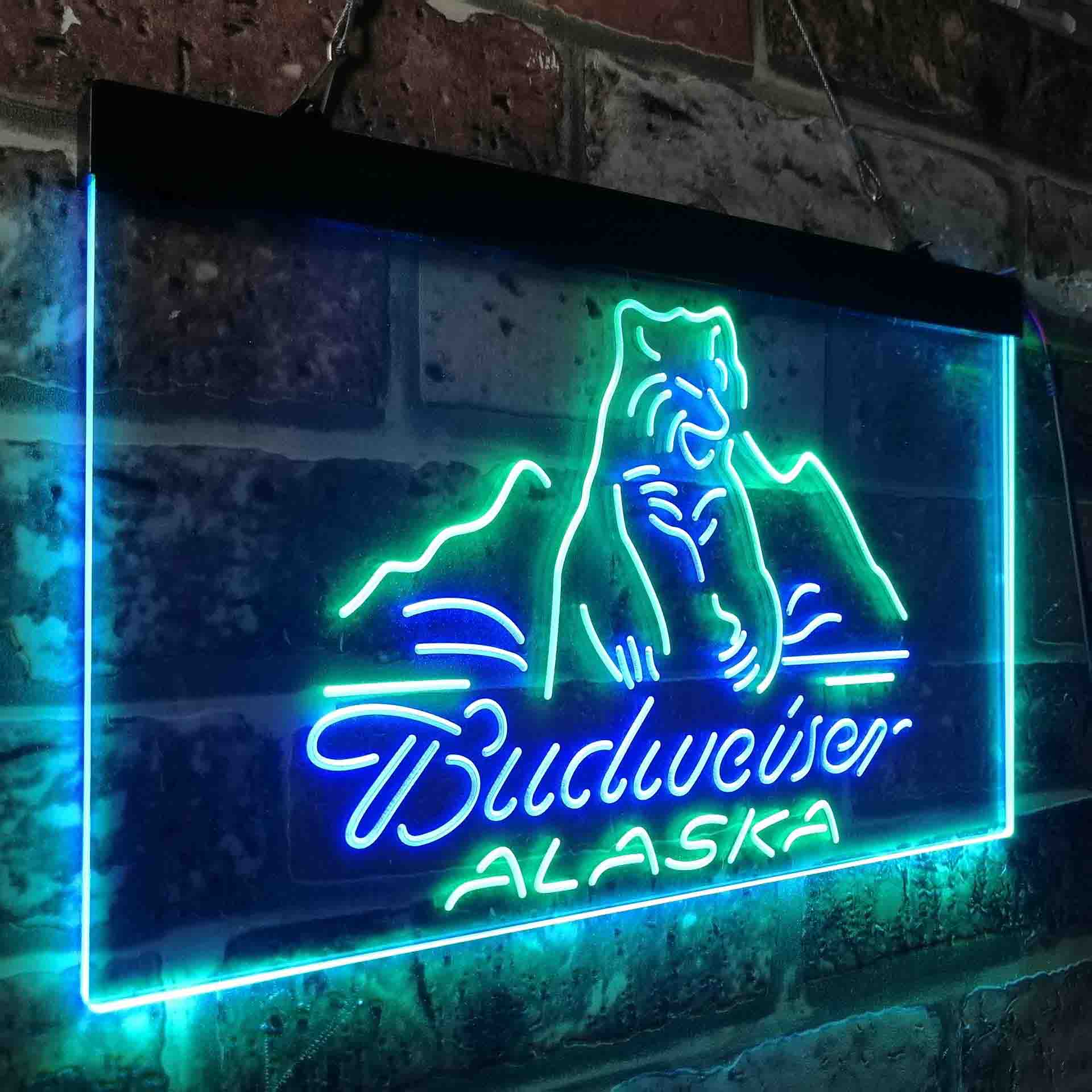 Budweiser Alsaka Polar Bear Beer Neon-Like LED Sign - Image 14