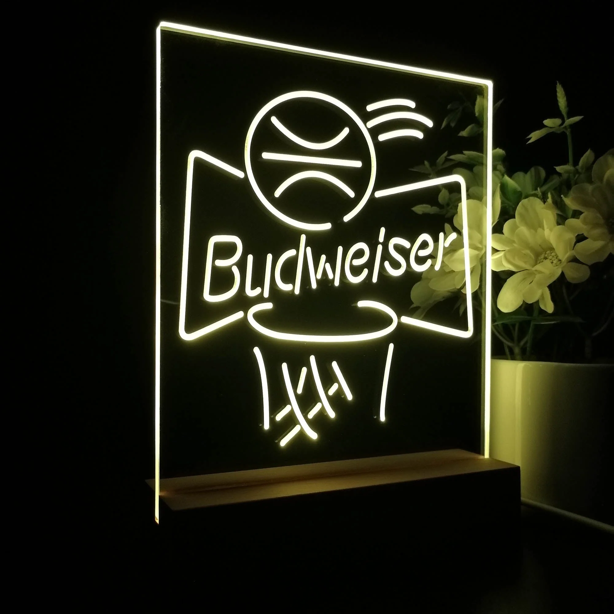 Budweiser Basketball Net Night Light Neon Pub Bar Lamp - Image 6