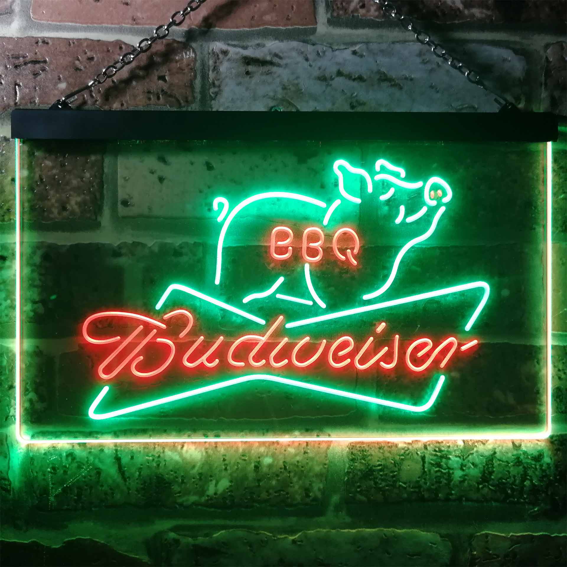 Budweiser BBQ Bar Home Bar Neon Light LED Sign - Image 10