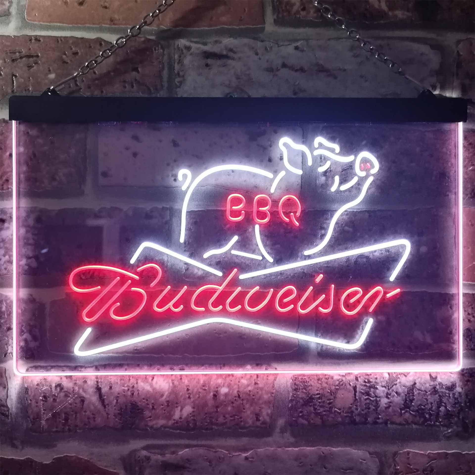 Budweiser BBQ Bar Home Bar Neon Light LED Sign - Image 4
