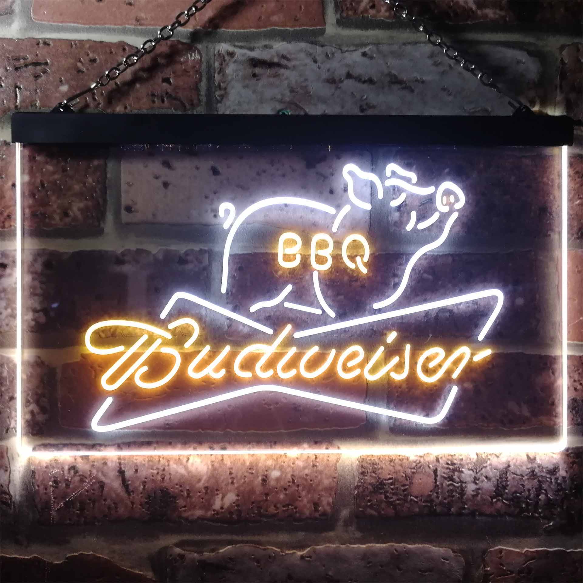 Budweiser BBQ Bar Home Bar Neon Light LED Sign - Image 7