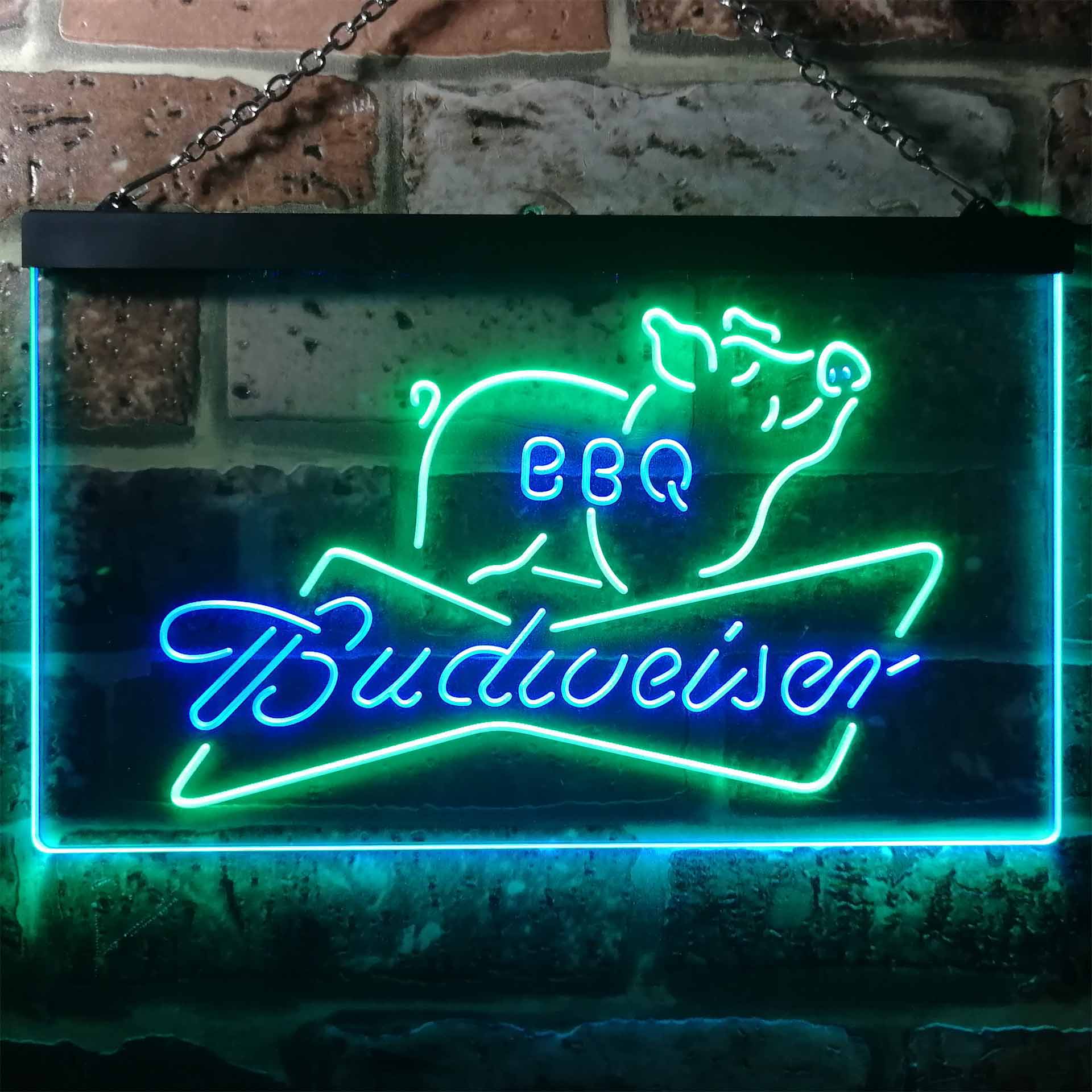 Budweiser BBQ Bar Home Bar Neon Light LED Sign - Image 9