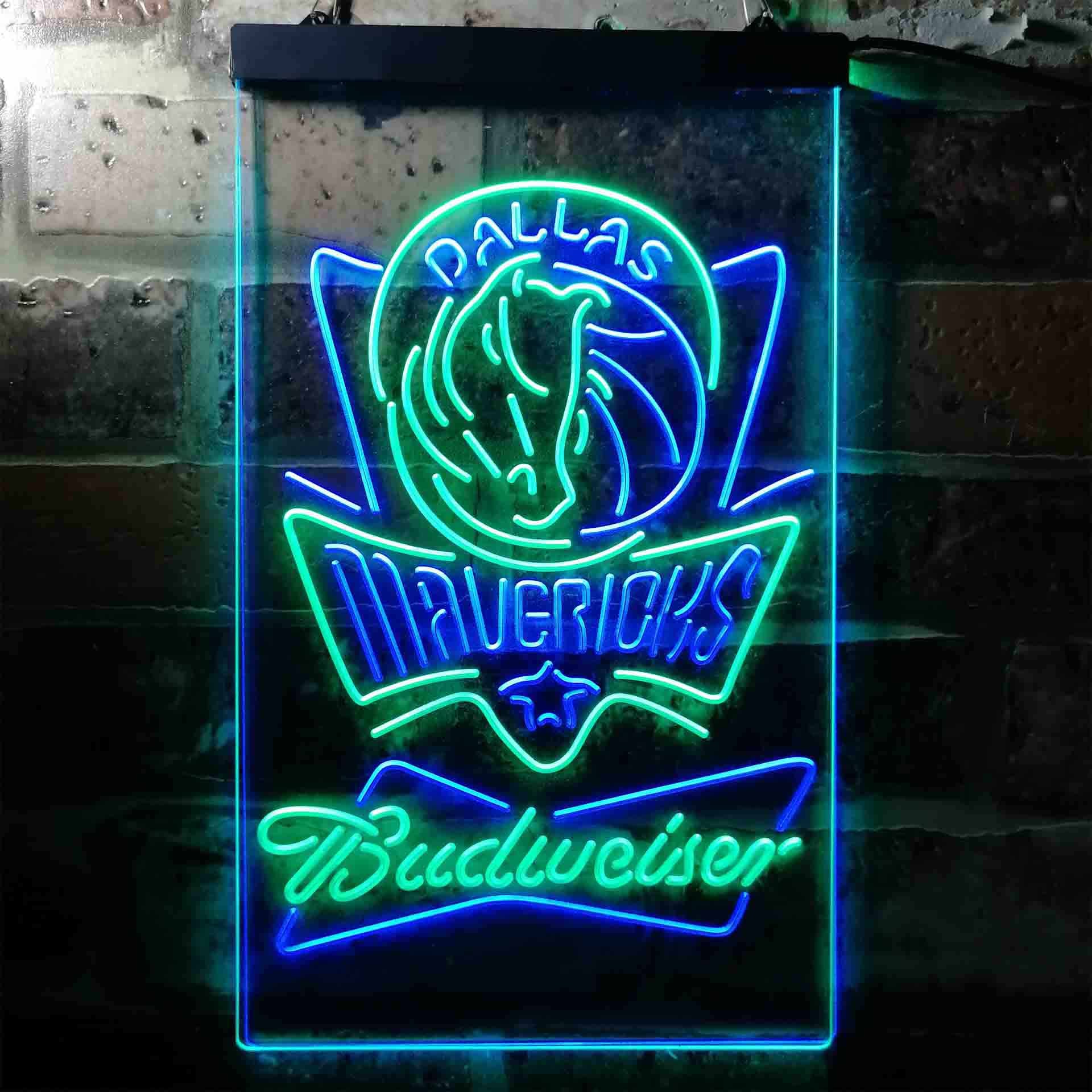 budweiser beer dallas mavericks nba LED Neon Sign - Image 6